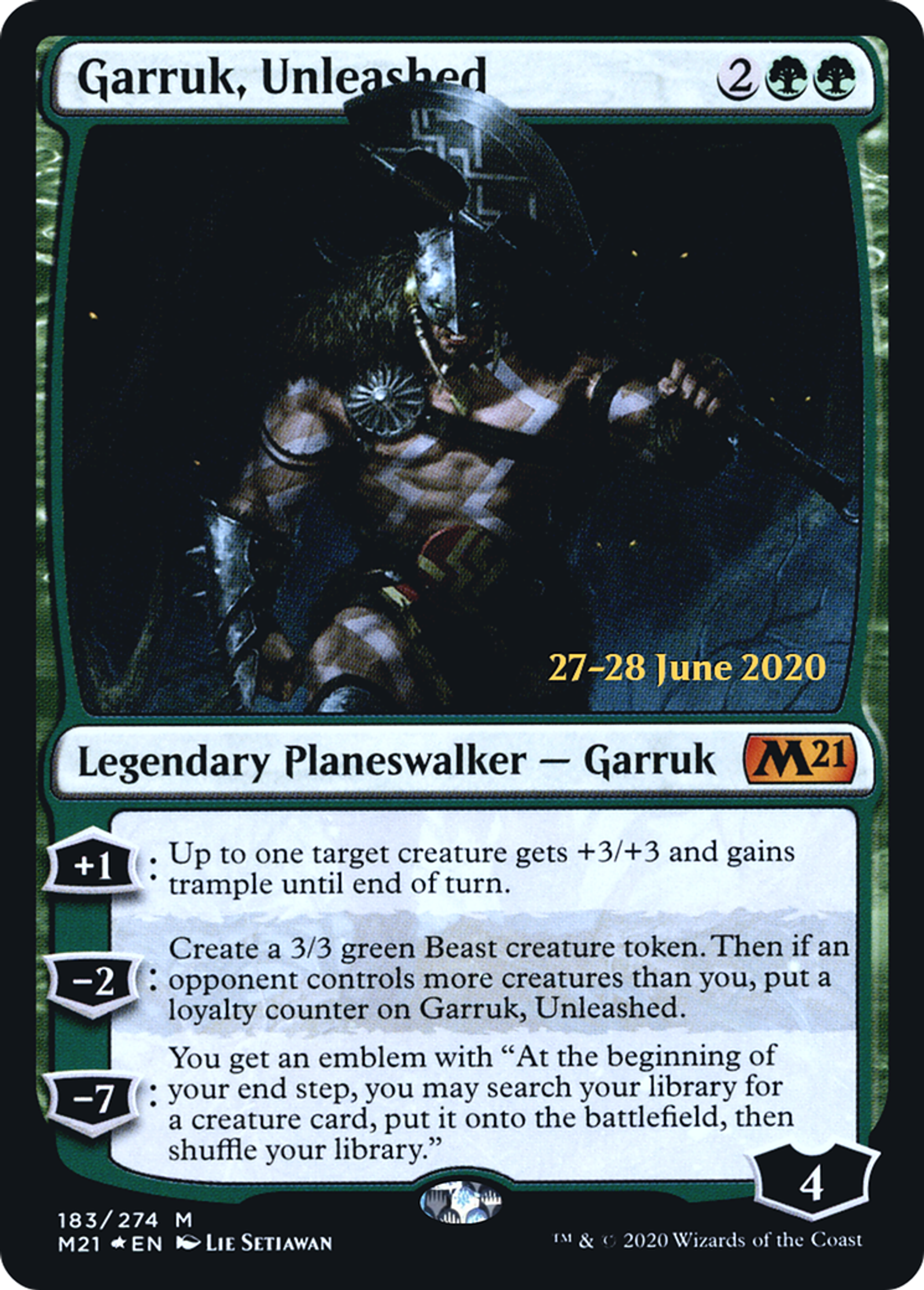 Garruk, Unleashed — Core Set 2021 Promos — Magic: The Gathering
