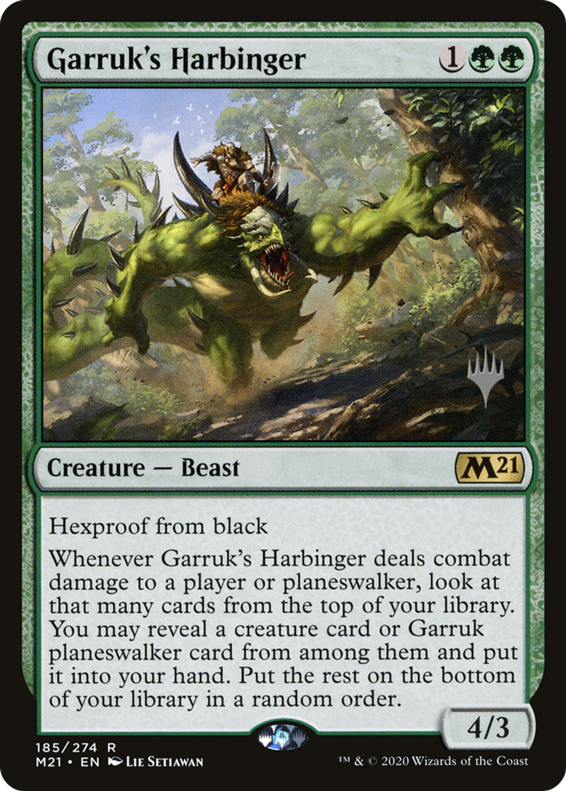 Garruk's Harbinger — Core Set 2021 Promos — Magic: The Gathering