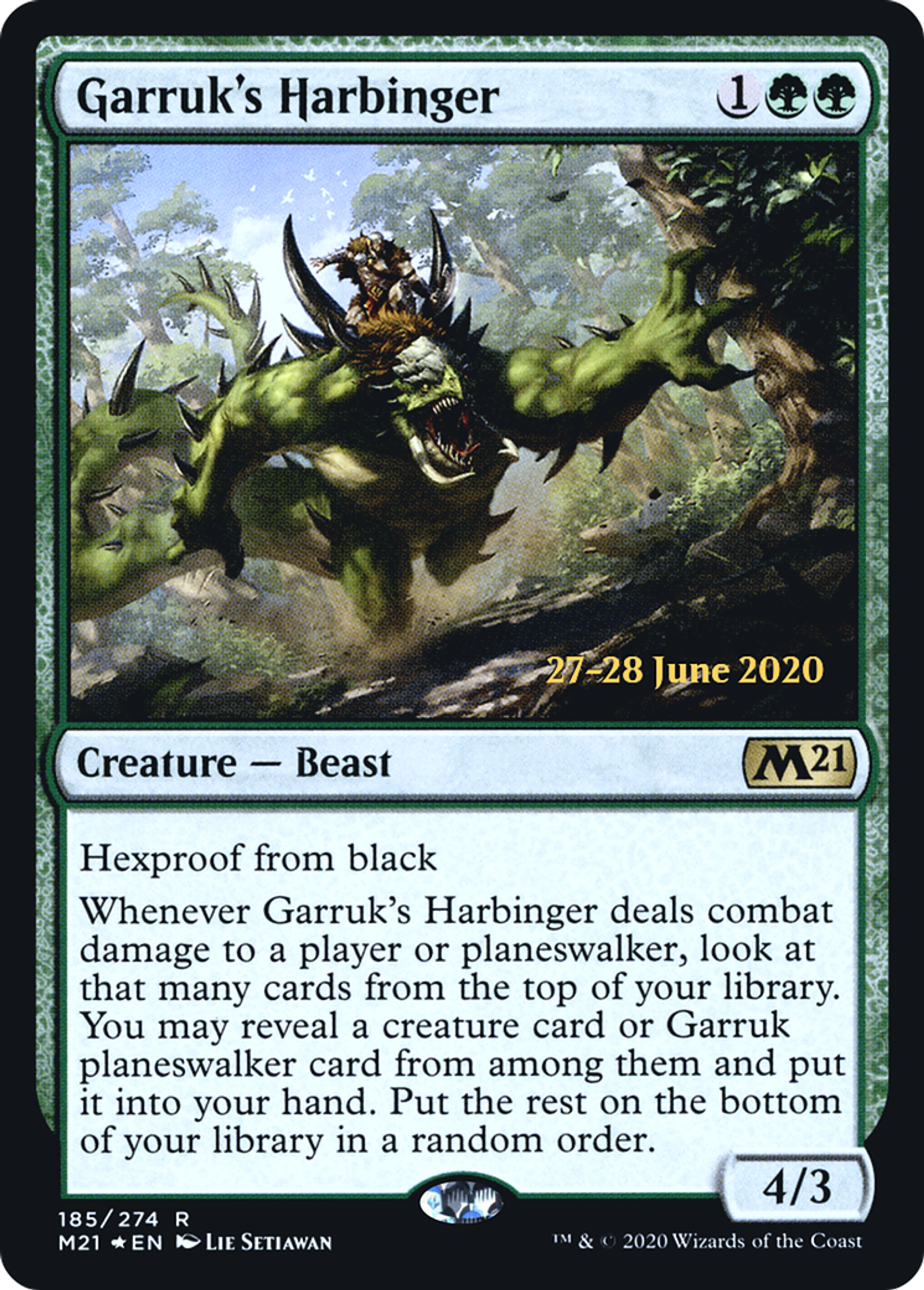 Garruk's Harbinger — Core Set 2021 Promos — Magic: The Gathering