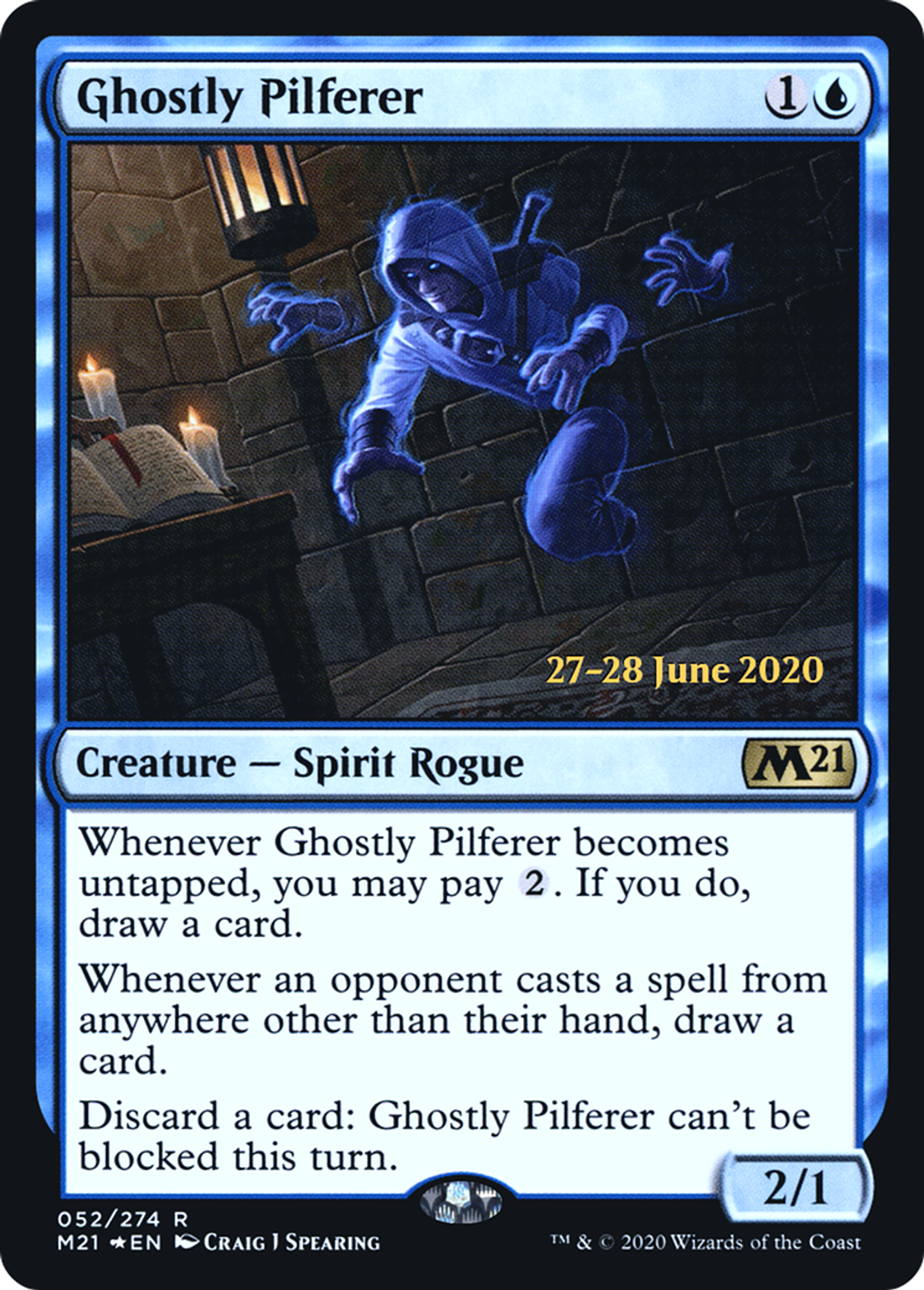 Ghostly Pilferer — Core Set 2021 Promos — Magic: The Gathering