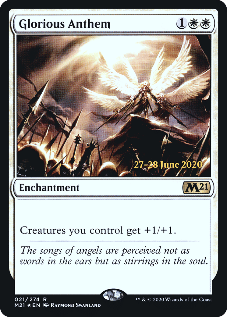Glorious Anthem — Core Set 2021 Promos — Magic: The Gathering