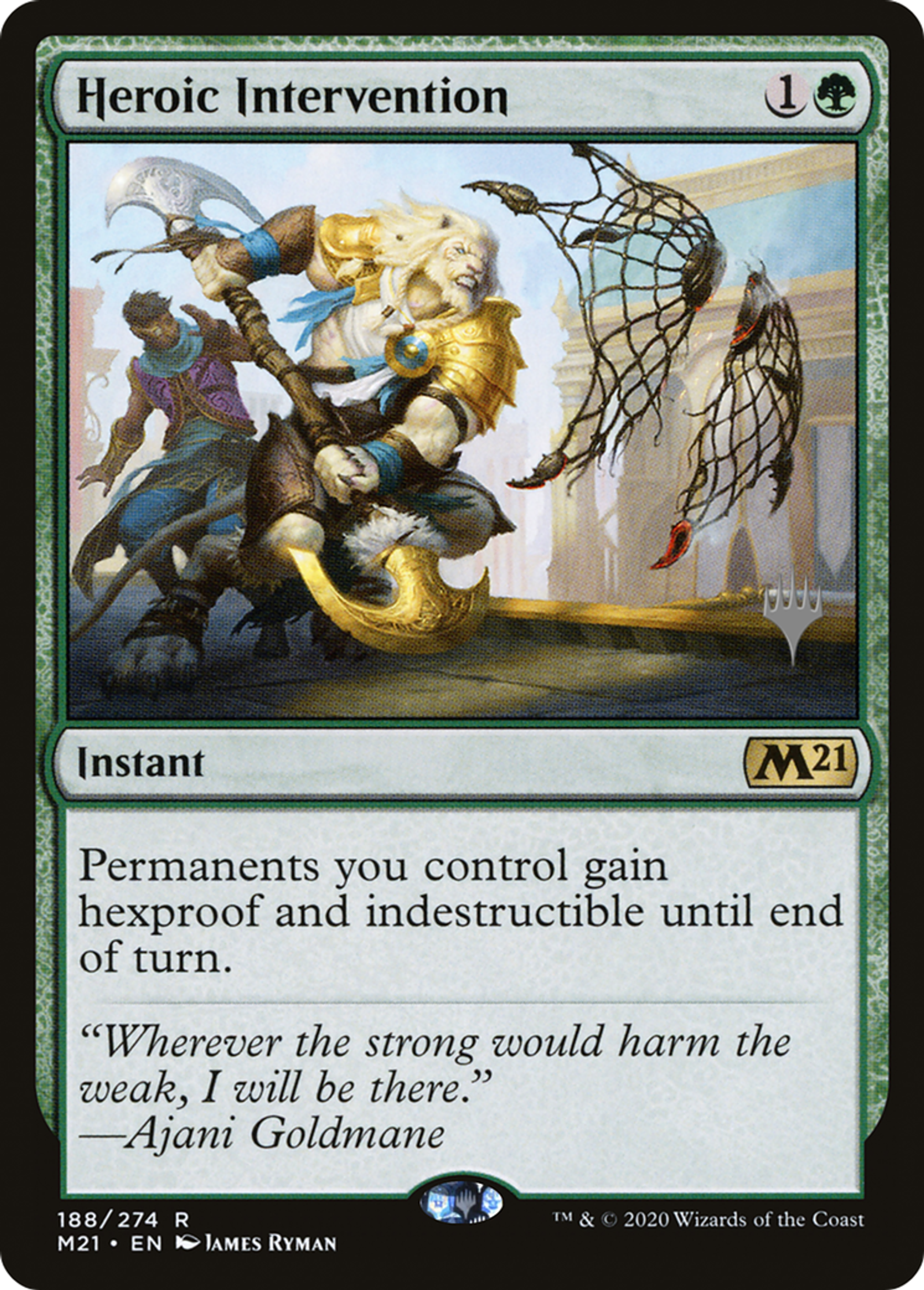 Heroic Intervention — Core Set 2021 Promos — Magic: The Gathering