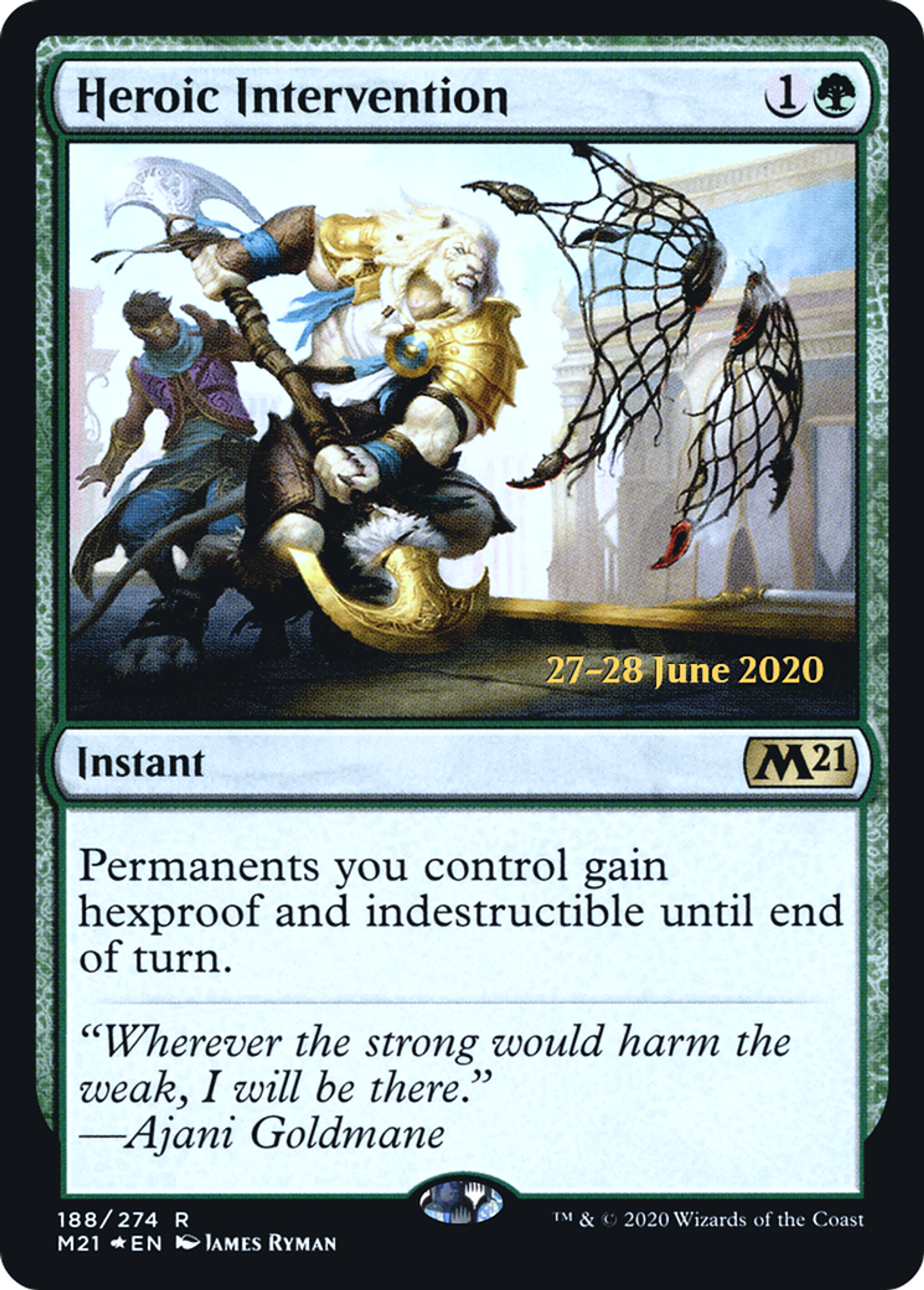 Heroic Intervention — Core Set 2021 Promos — Magic: The Gathering
