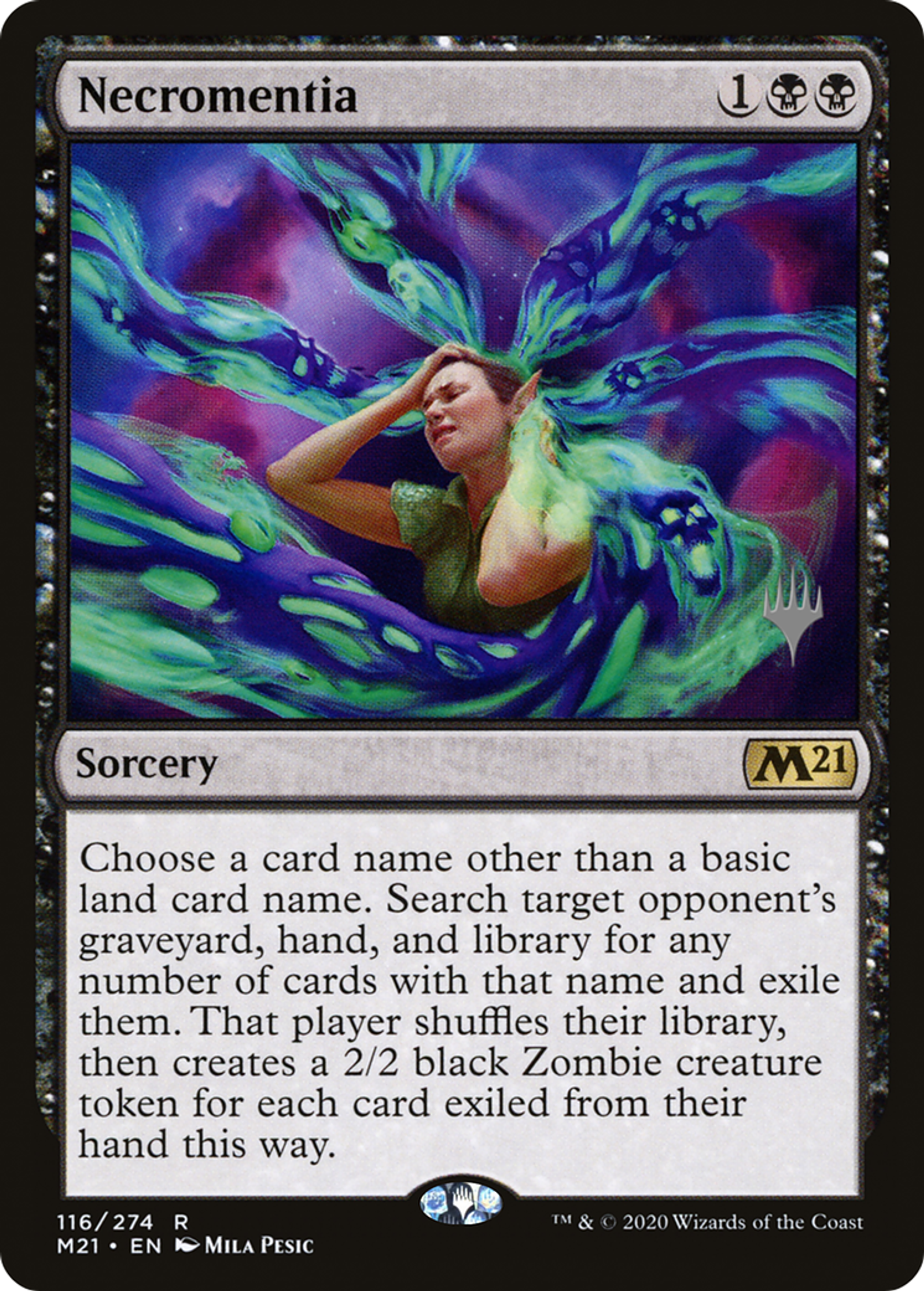 Necromentia — Core Set 2021 Promos — Magic: The Gathering