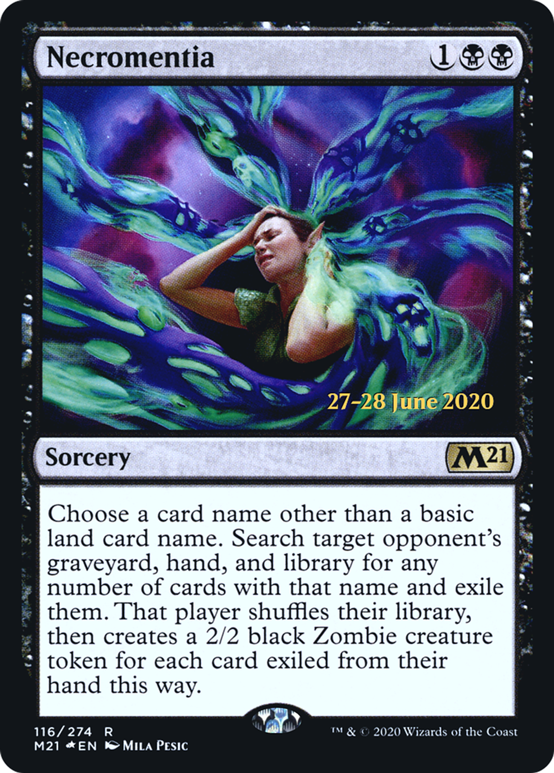 Necromentia — Core Set 2021 Promos — Magic: The Gathering
