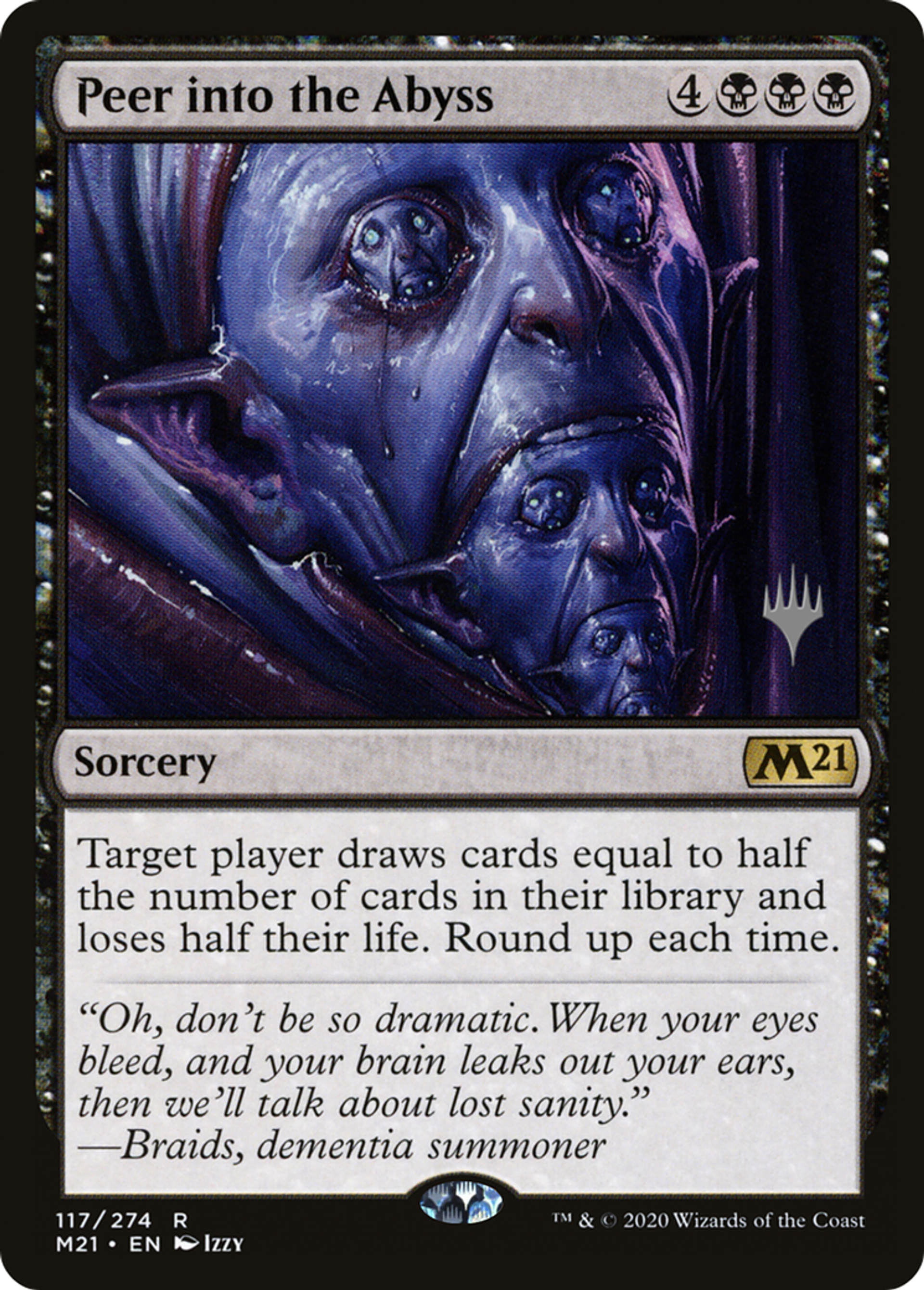 Peer into the Abyss — Core Set 2021 Promos — Magic: The Gathering