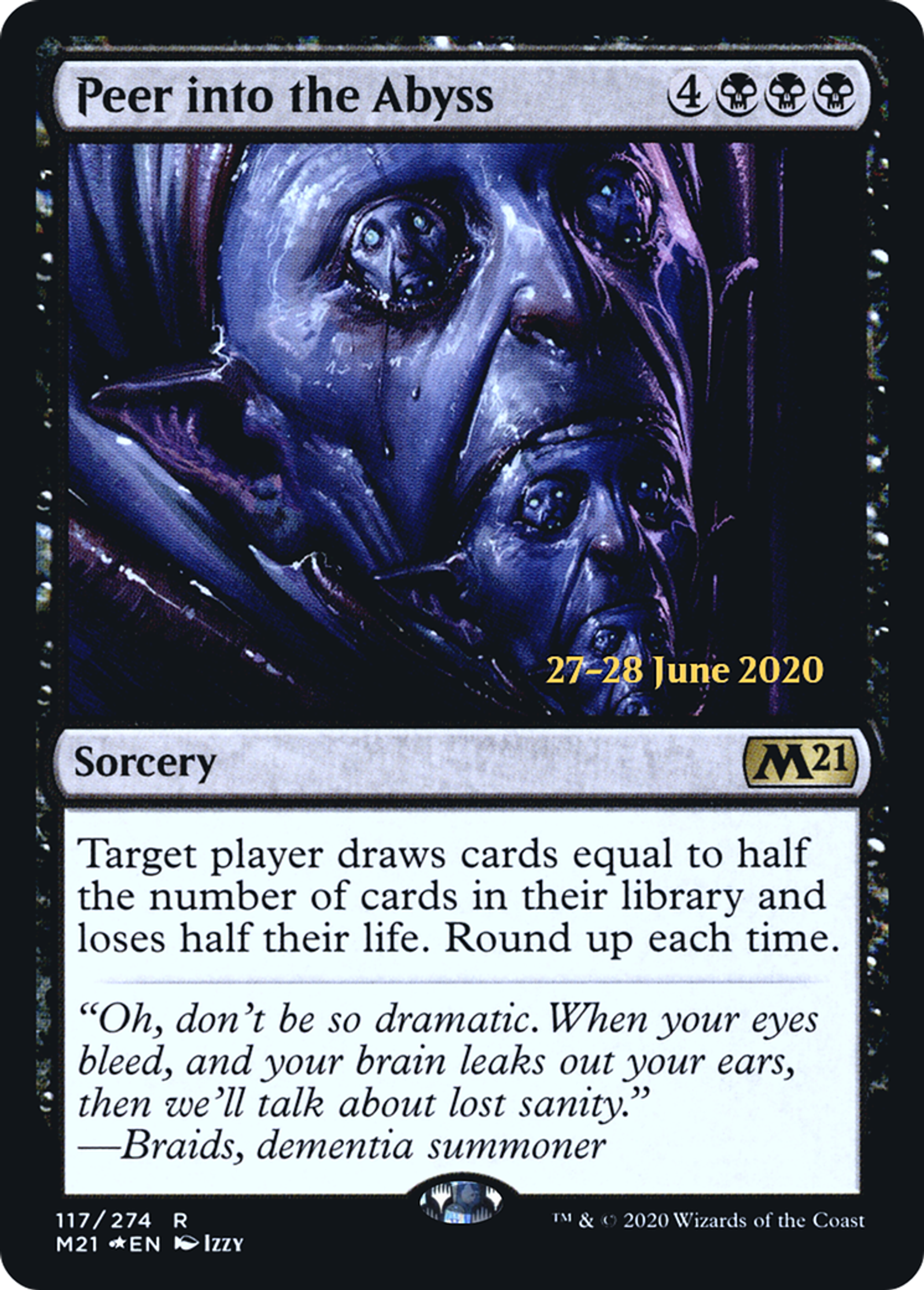 Peer into the Abyss — Core Set 2021 Promos — Magic: The Gathering