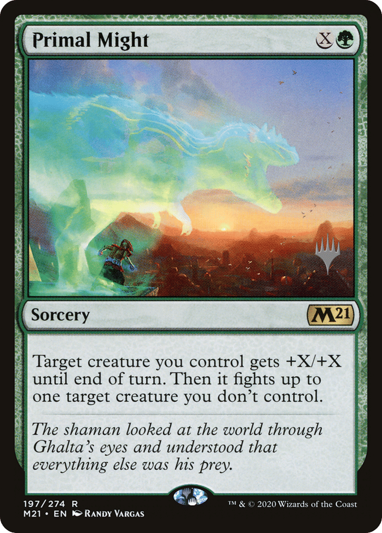 Primal Might — Core Set 2021 Promos — Magic: The Gathering