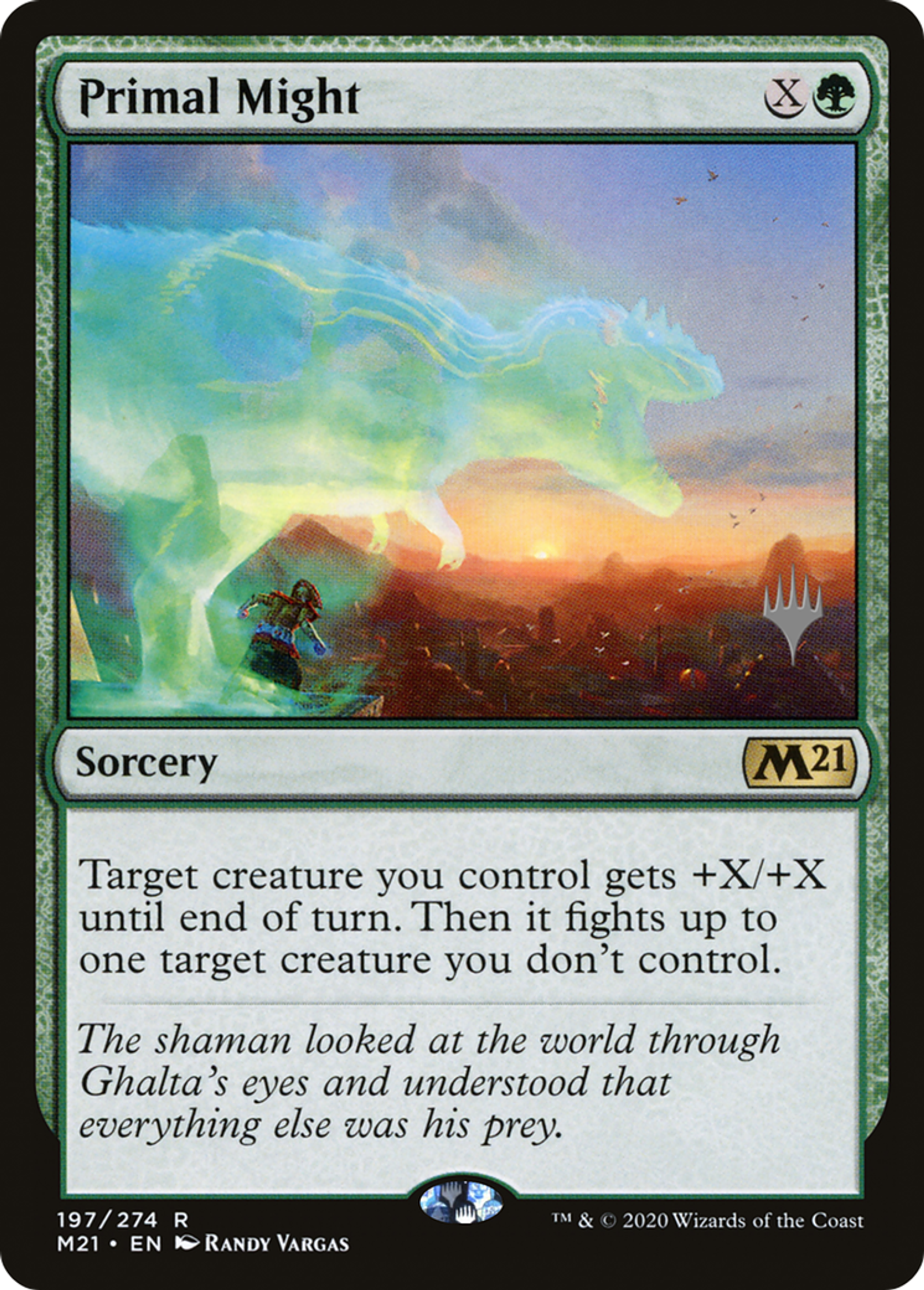 Primal Might — Core Set 2021 Promos — Magic: The Gathering