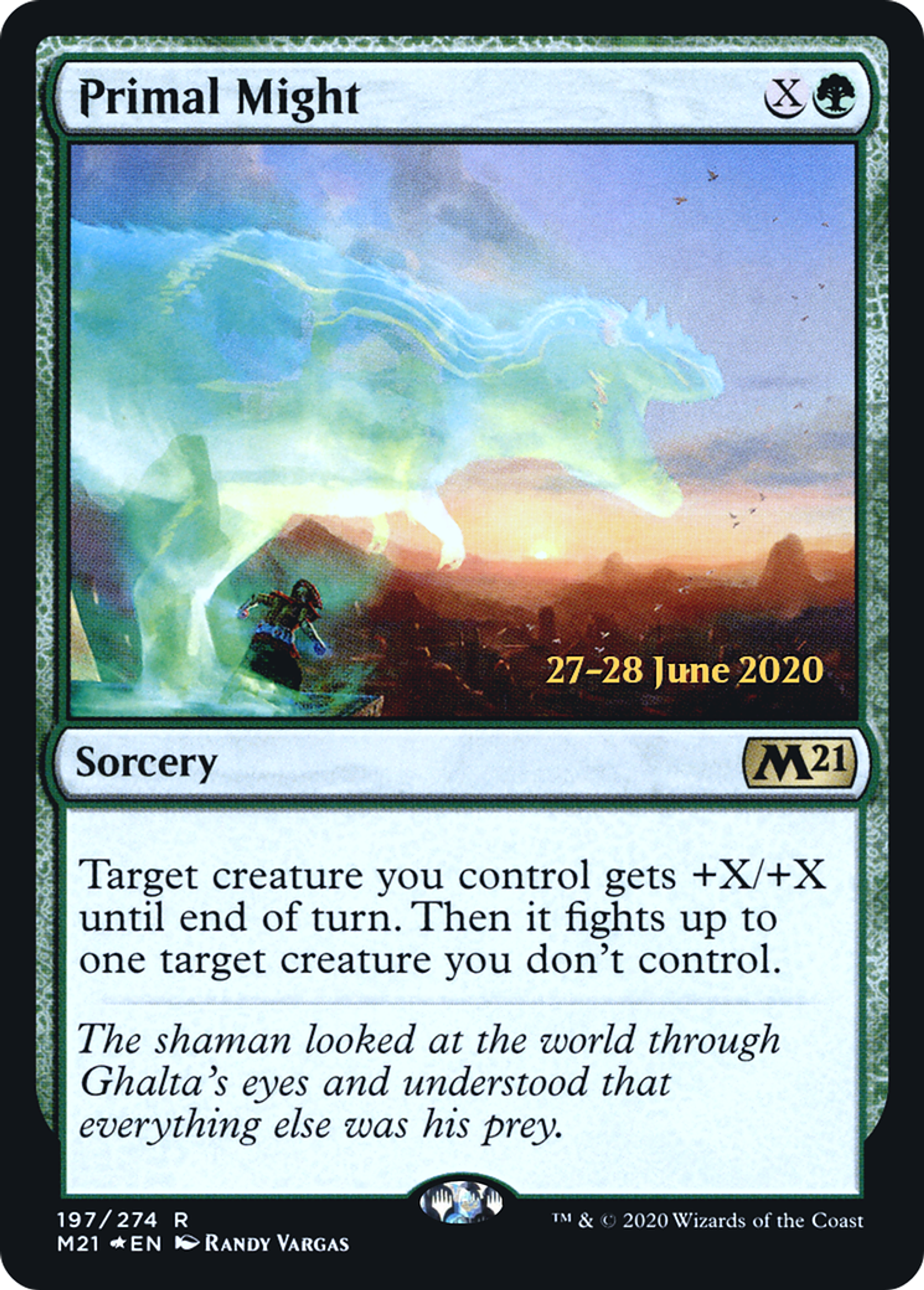 Primal Might — Core Set 2021 Promos — Magic: The Gathering