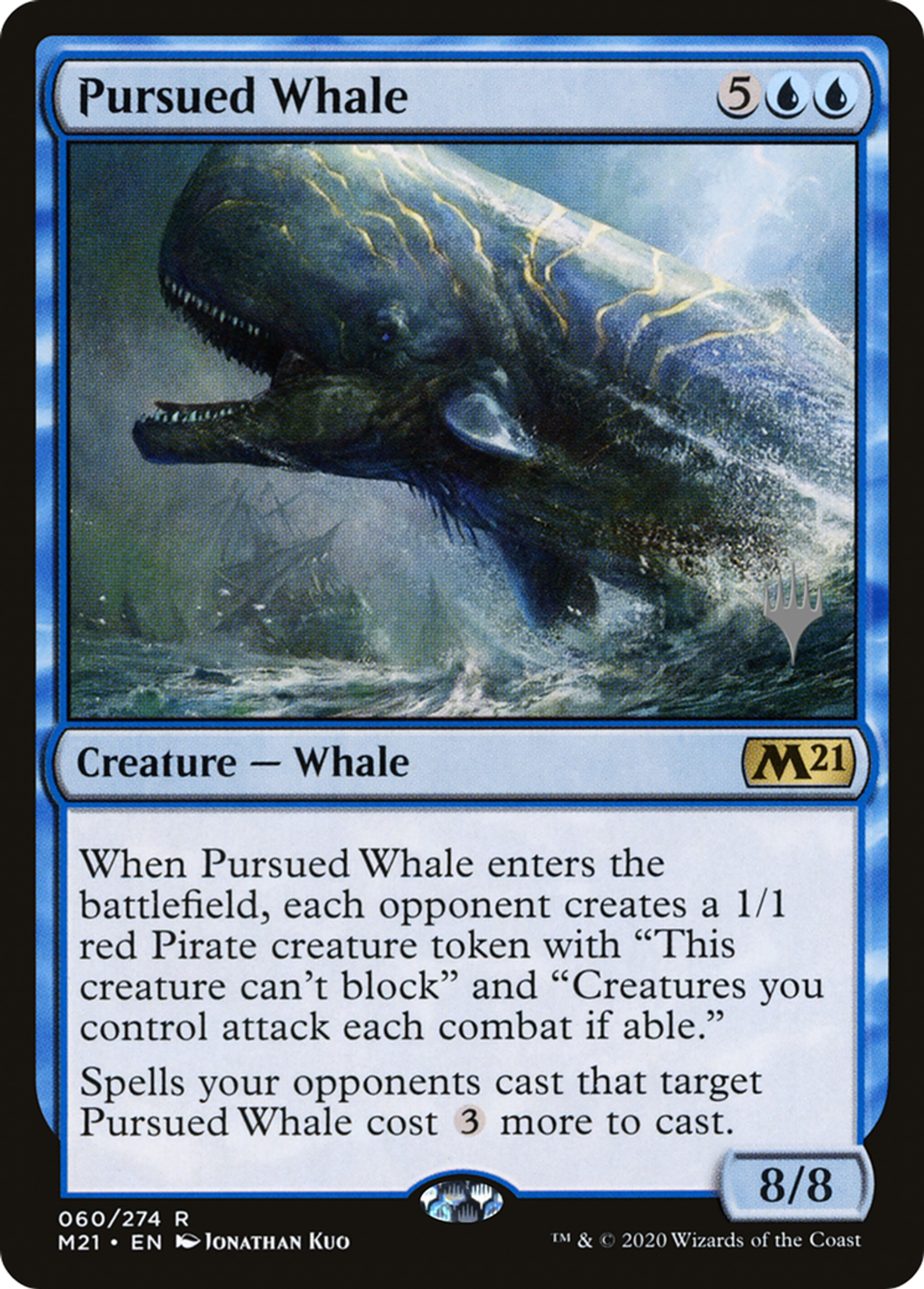 Pursued Whale — Core Set 2021 Promos — Magic: The Gathering