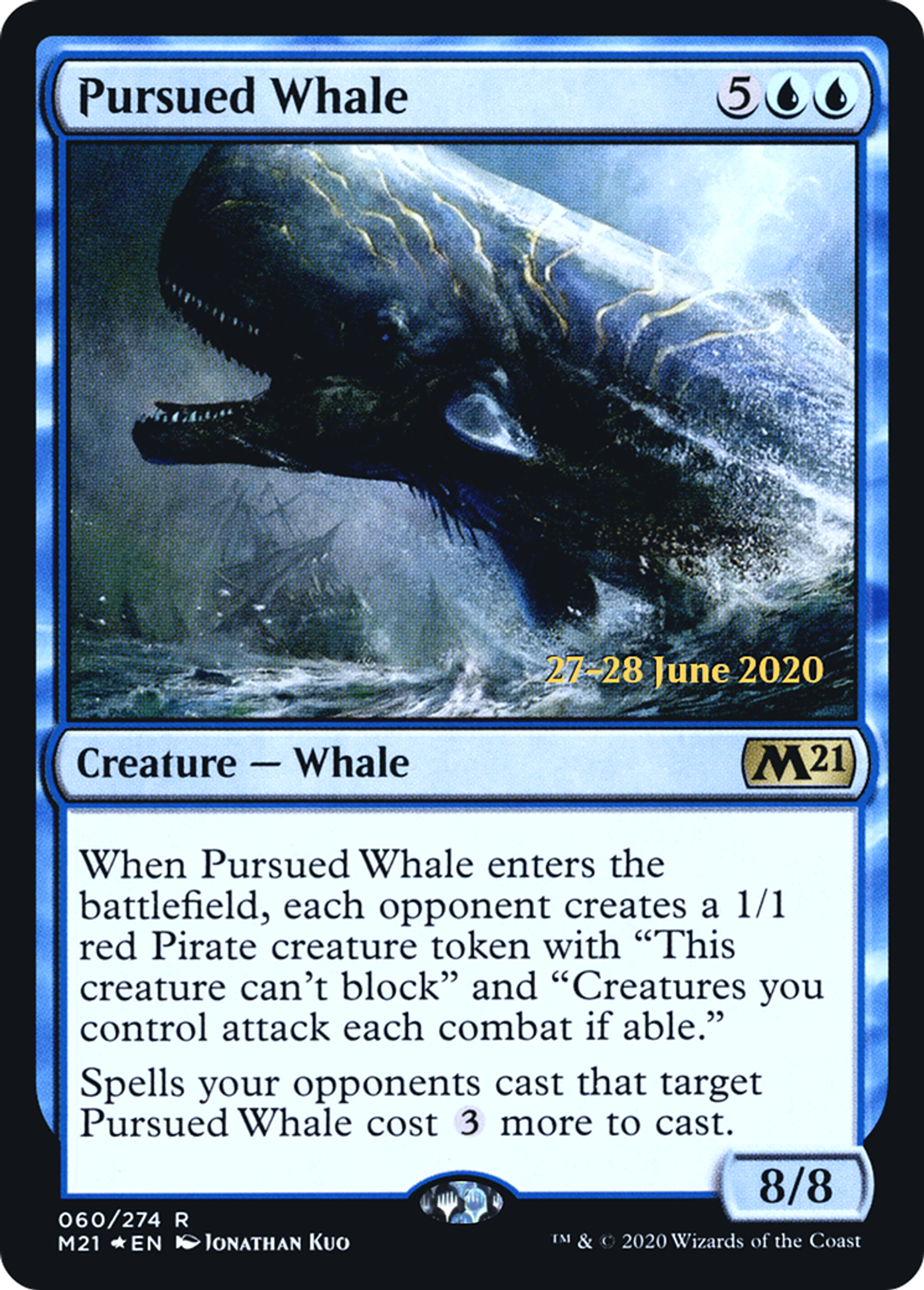 Pursued Whale — Core Set 2021 Promos — Magic: The Gathering