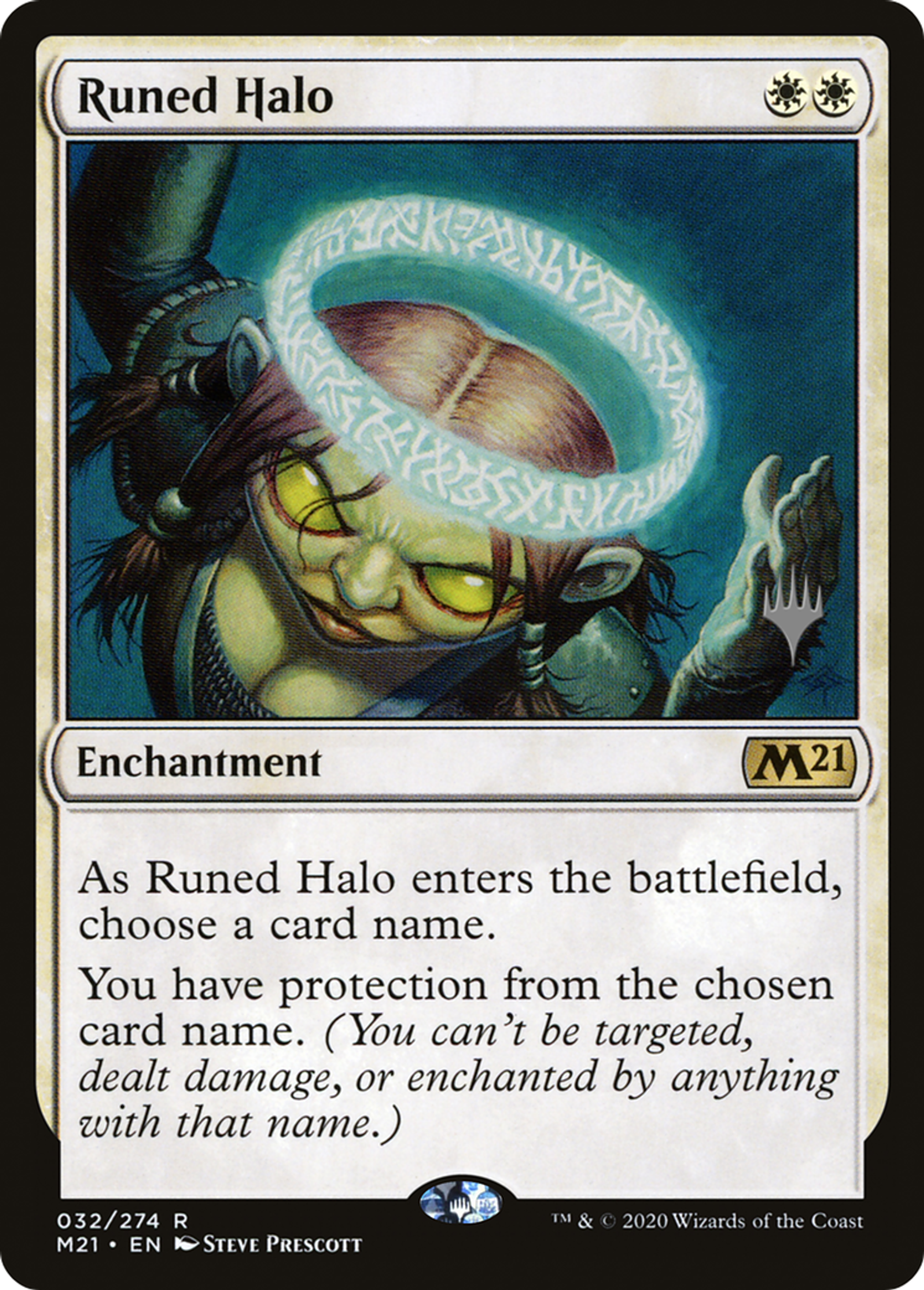 Runed Halo — Core Set 2021 Promos — Magic: The Gathering