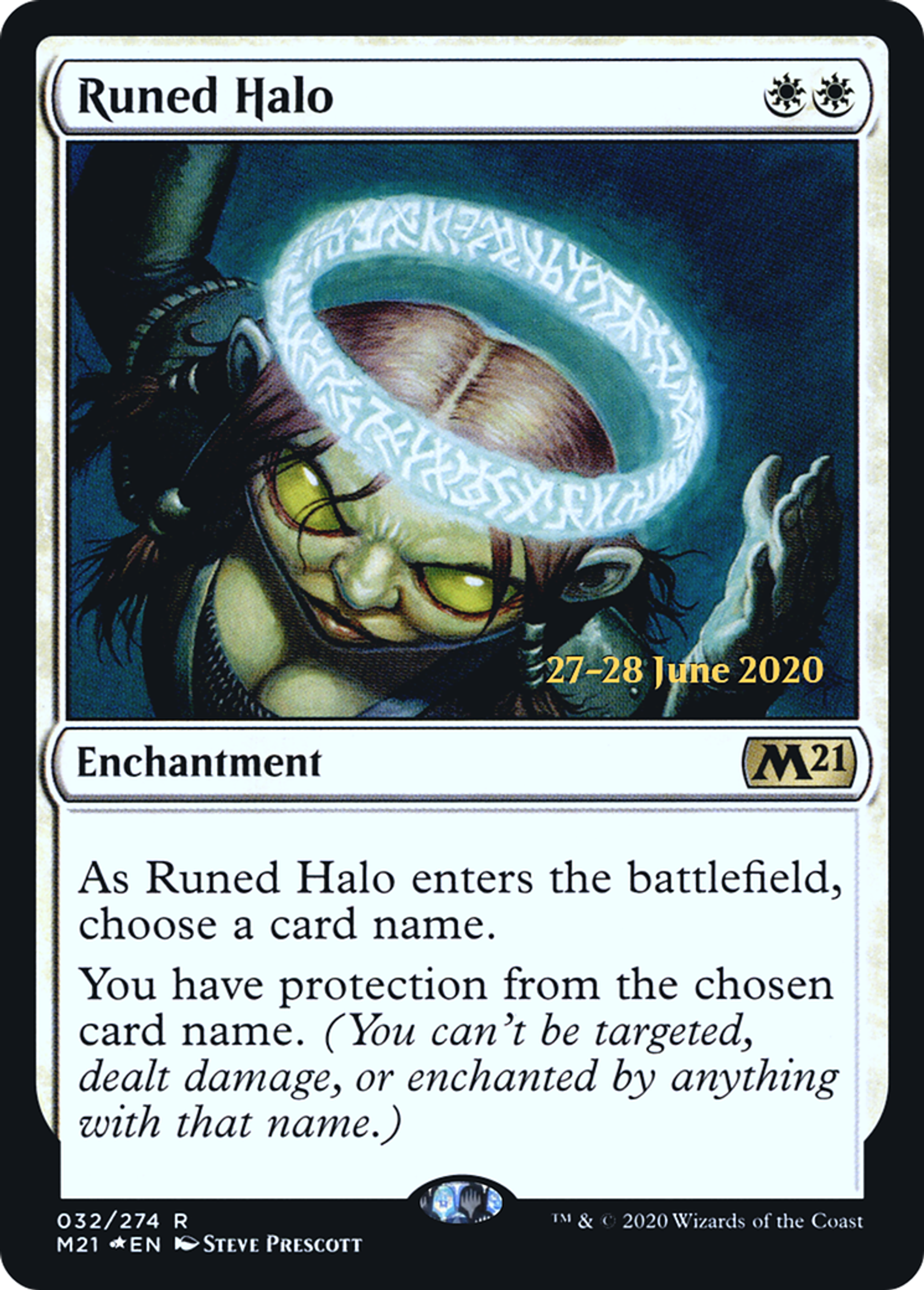 Runed Halo — Core Set 2021 Promos — Magic: The Gathering