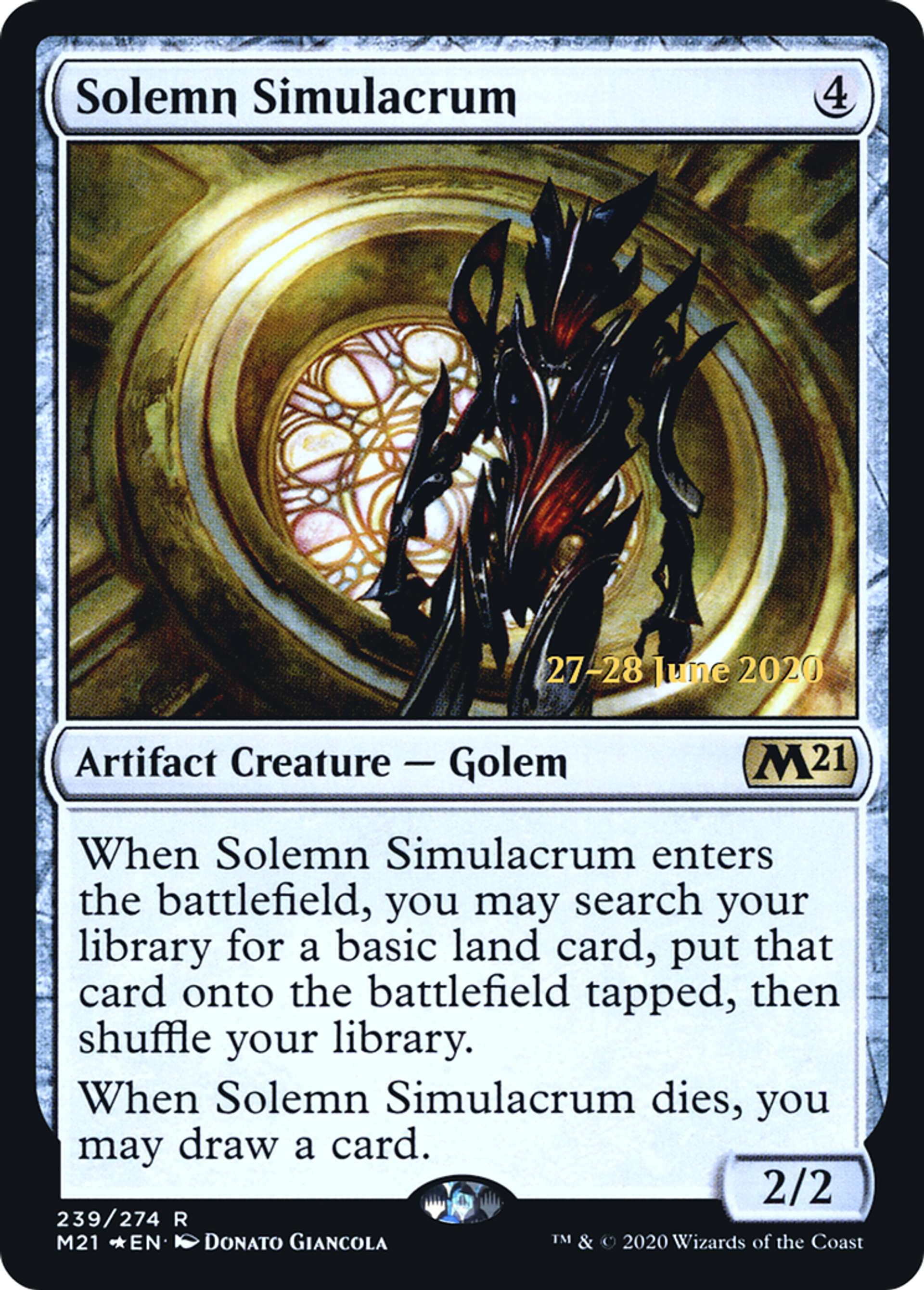 Simulacre solennel — Core Set 2021 Promos — Magic: The Gathering