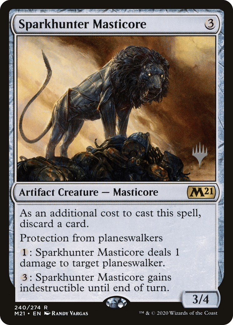 Sparkhunter Masticore — Core Set 2021 Promos — Magic: The Gathering