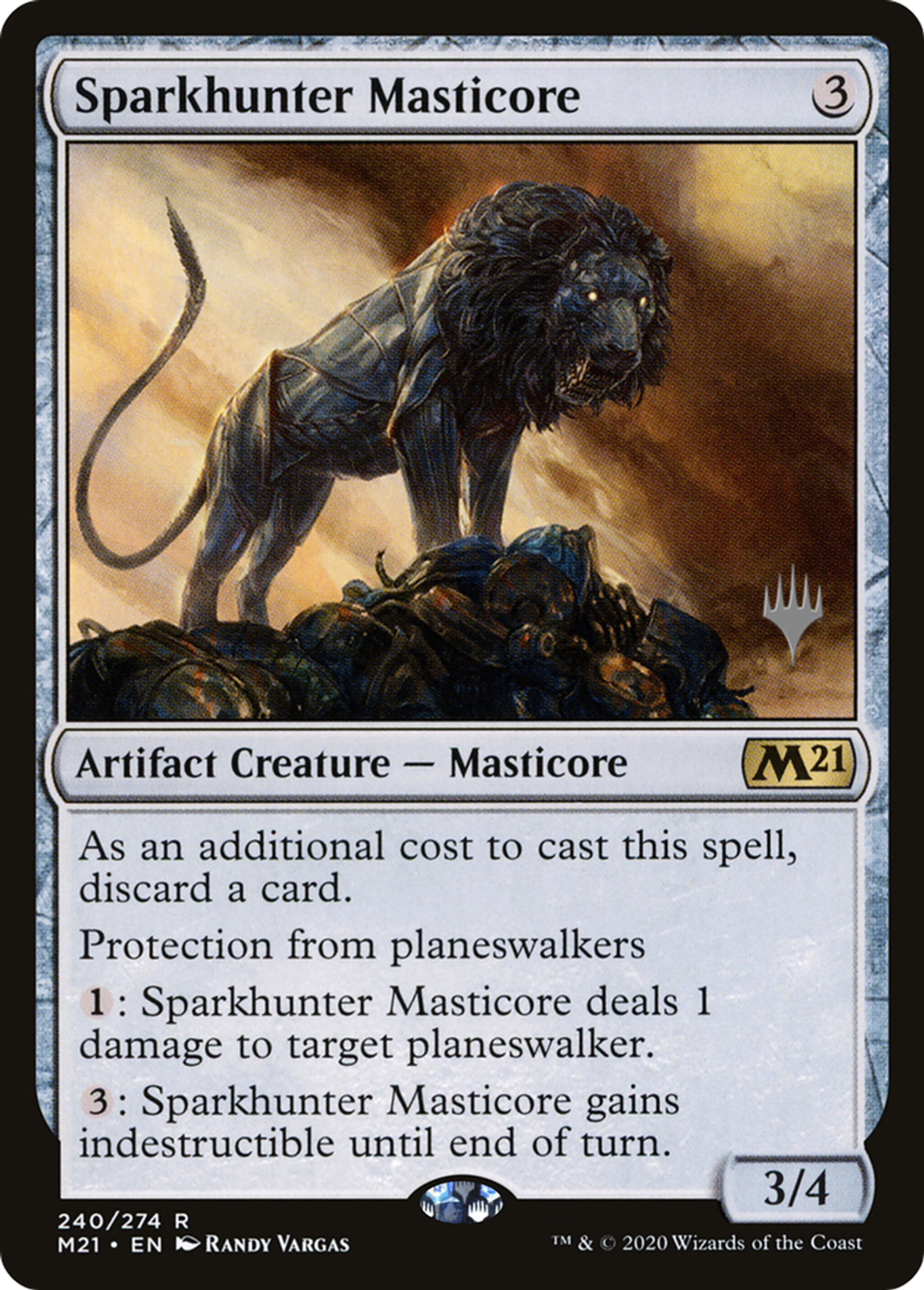 Sparkhunter Masticore — Core Set 2021 Promos — Magic: The Gathering