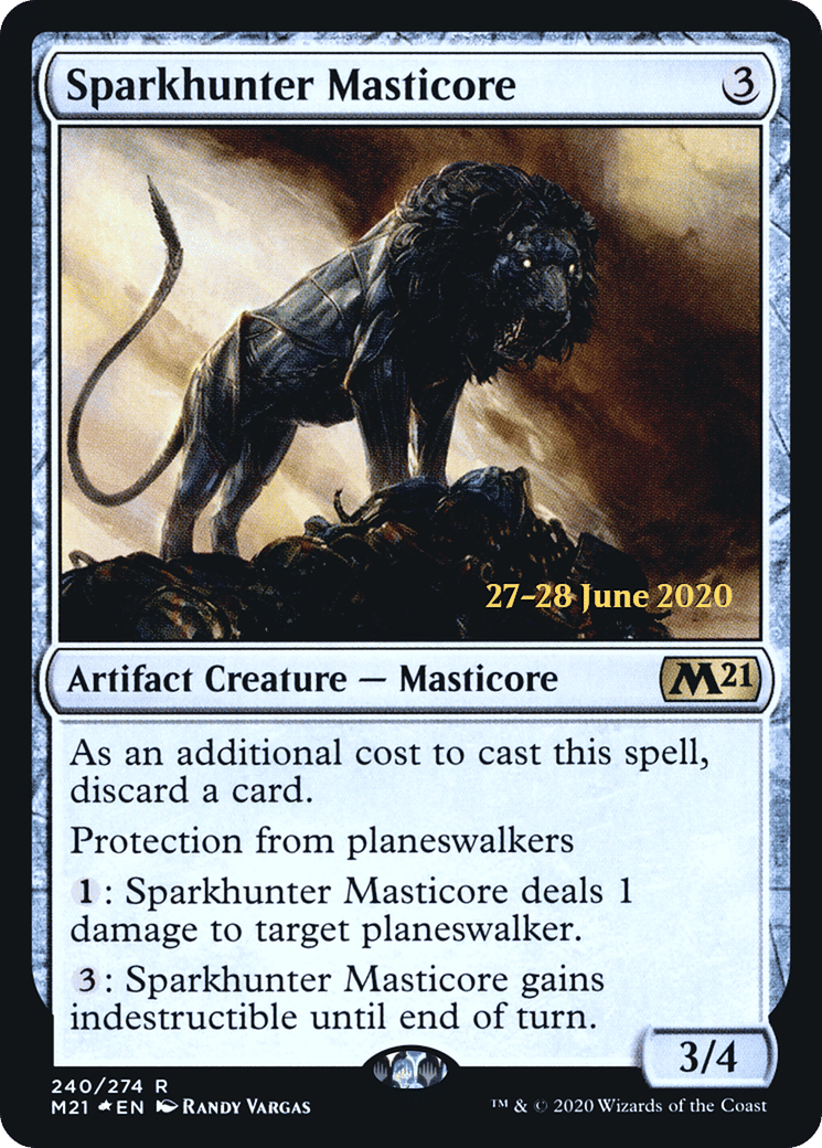 Sparkhunter Masticore — Core Set 2021 Promos — Magic: The Gathering
