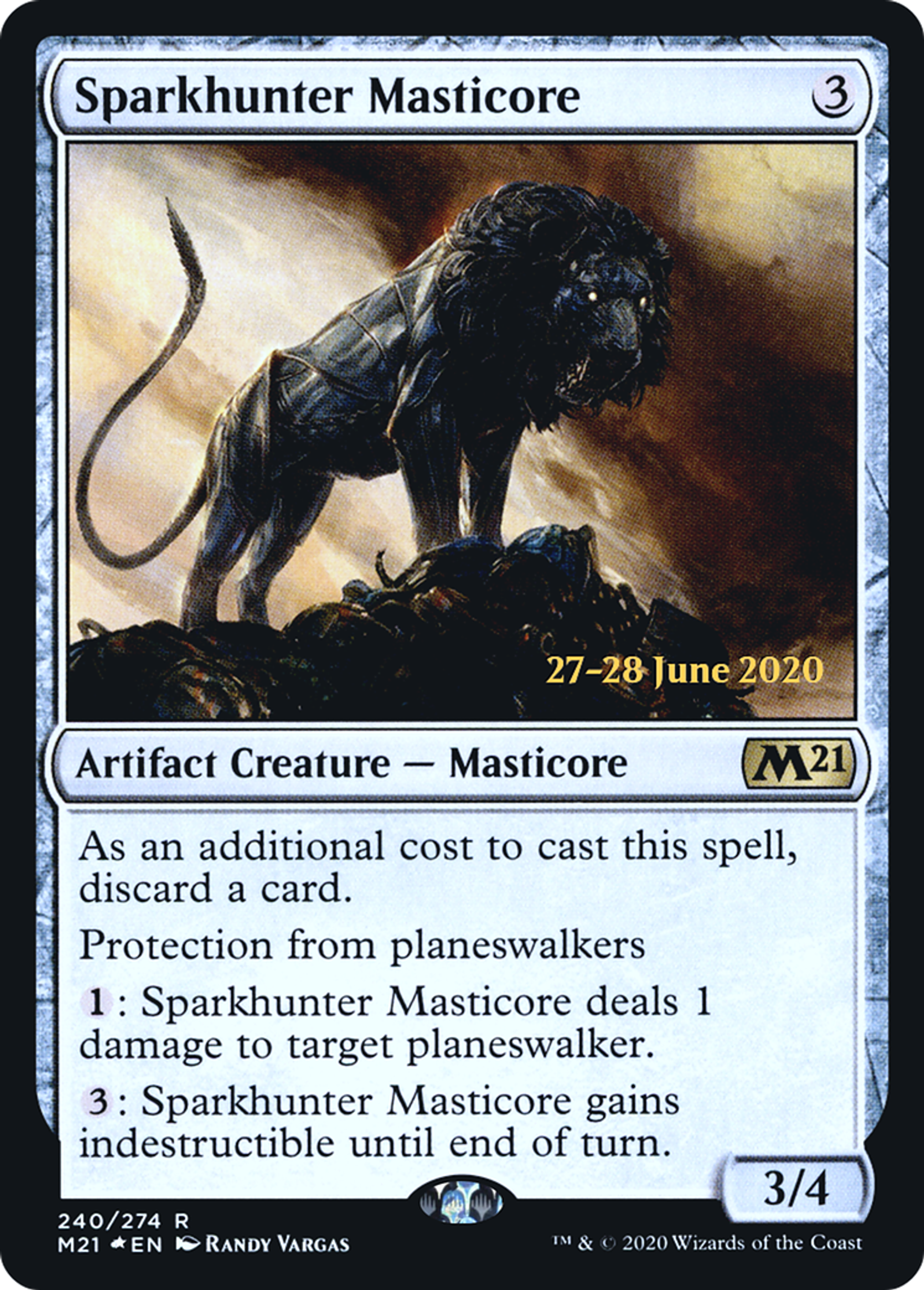 Sparkhunter Masticore — Core Set 2021 Promos — Magic: The Gathering