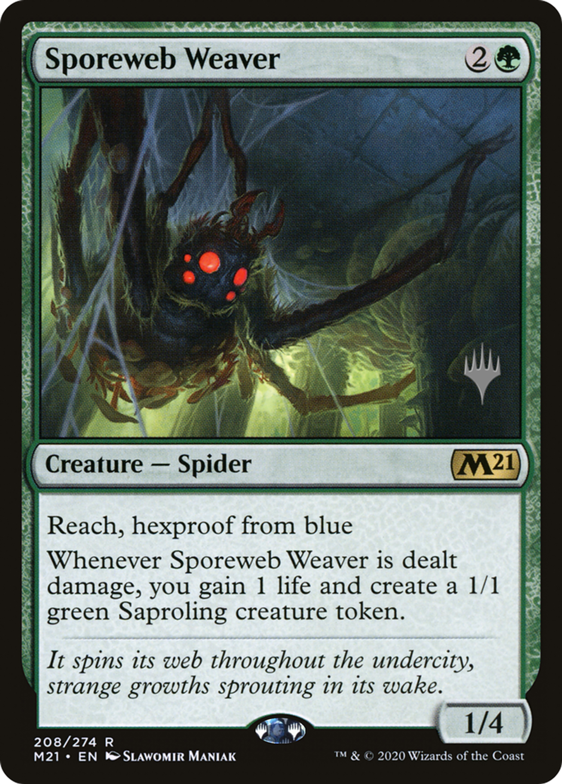 Sporeweb Weaver — Core Set 2021 Promos — Magic: The Gathering