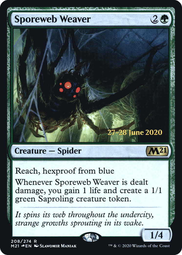 Sporeweb Weaver — Core Set 2021 Promos — Magic: The Gathering