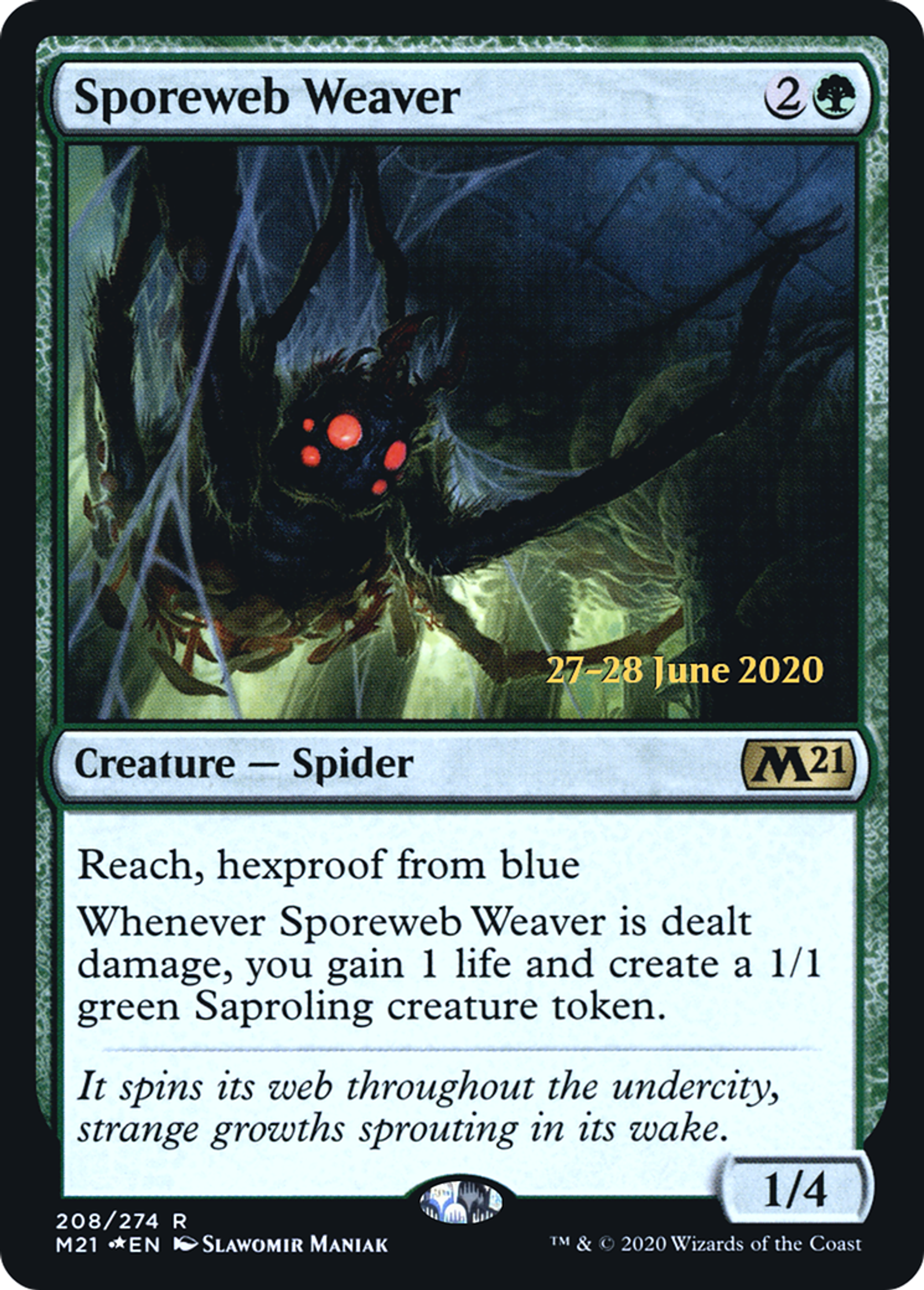 Sporeweb Weaver — Core Set 2021 Promos — Magic: The Gathering