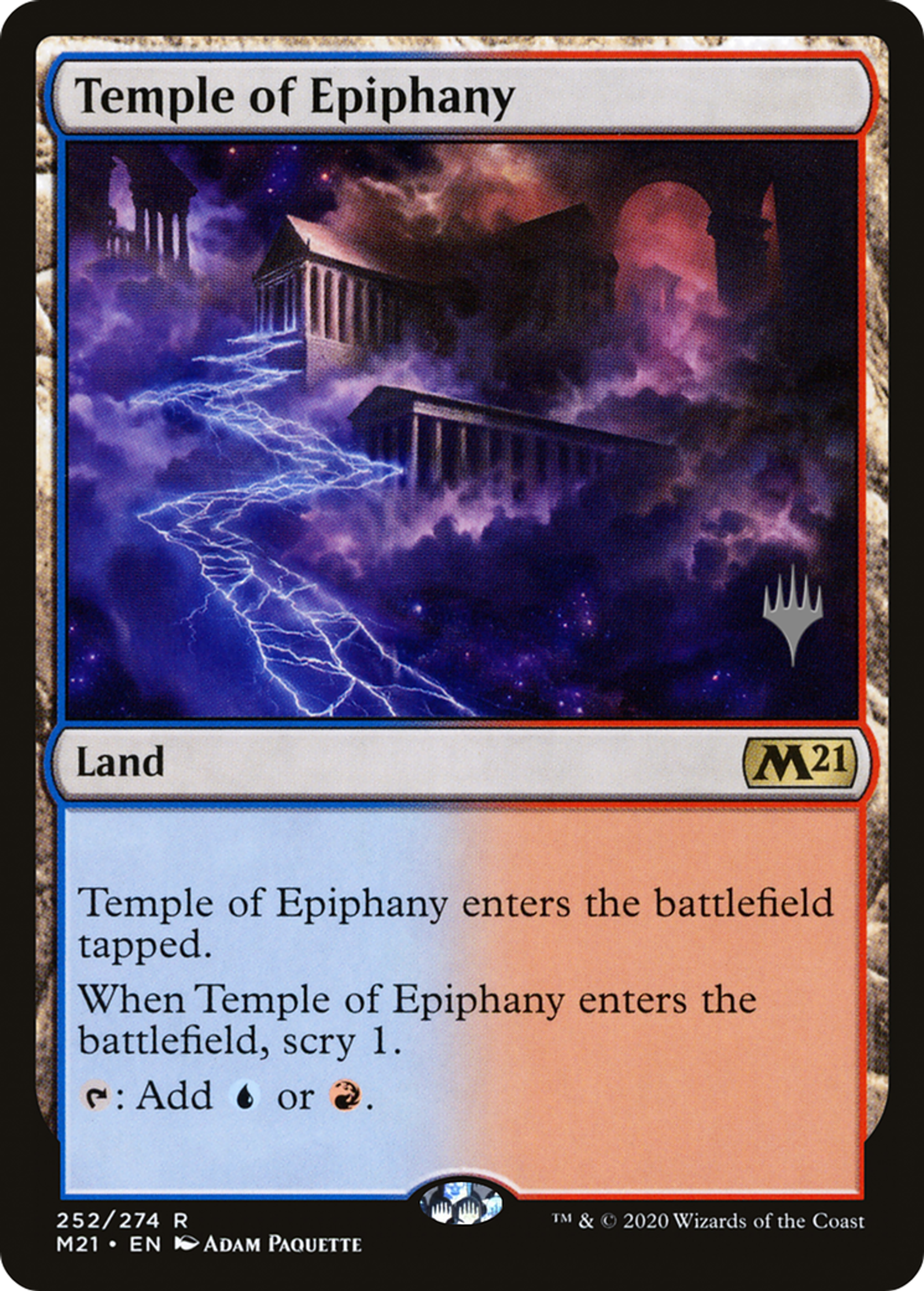 Temple of Epiphany — Core Set 2021 Promos — Magic: The Gathering