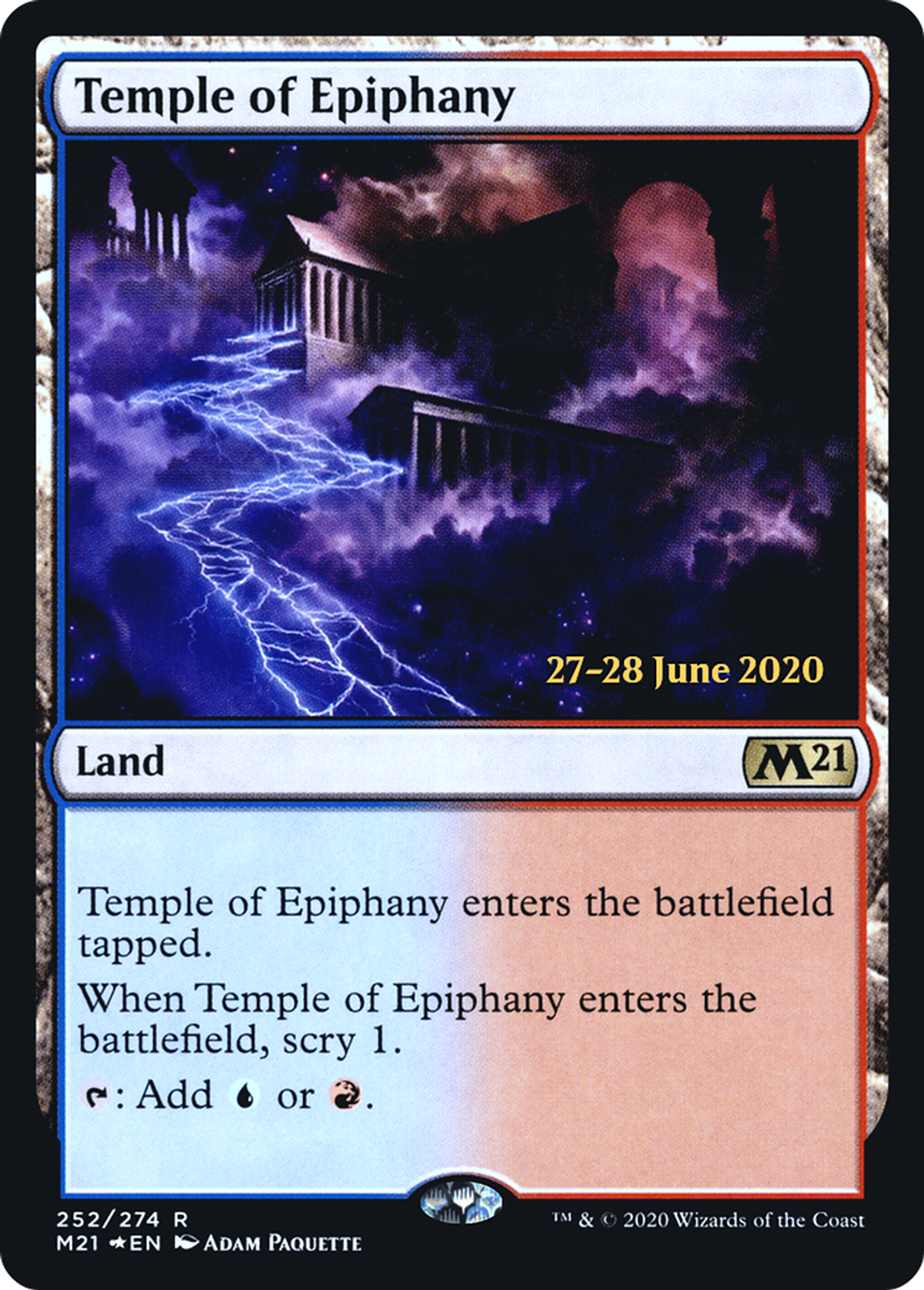 Temple of Epiphany — Core Set 2021 Promos — Magic: The Gathering