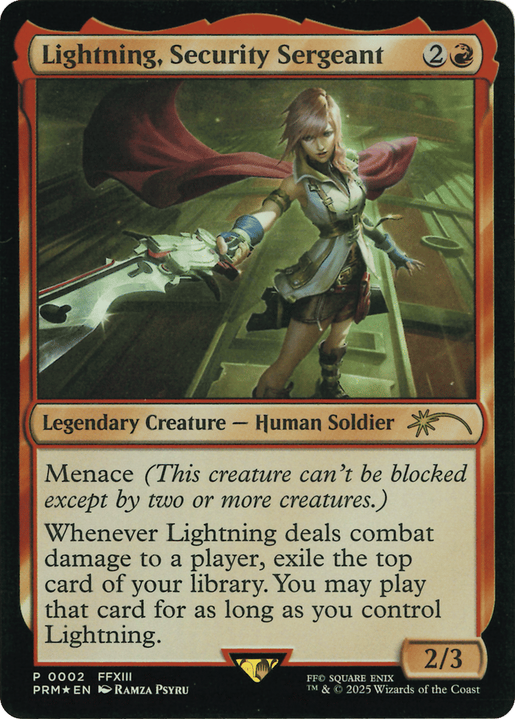 Lightning, sergente de la sécurité from Media and Collaboration Promos - Magic: The Gathering