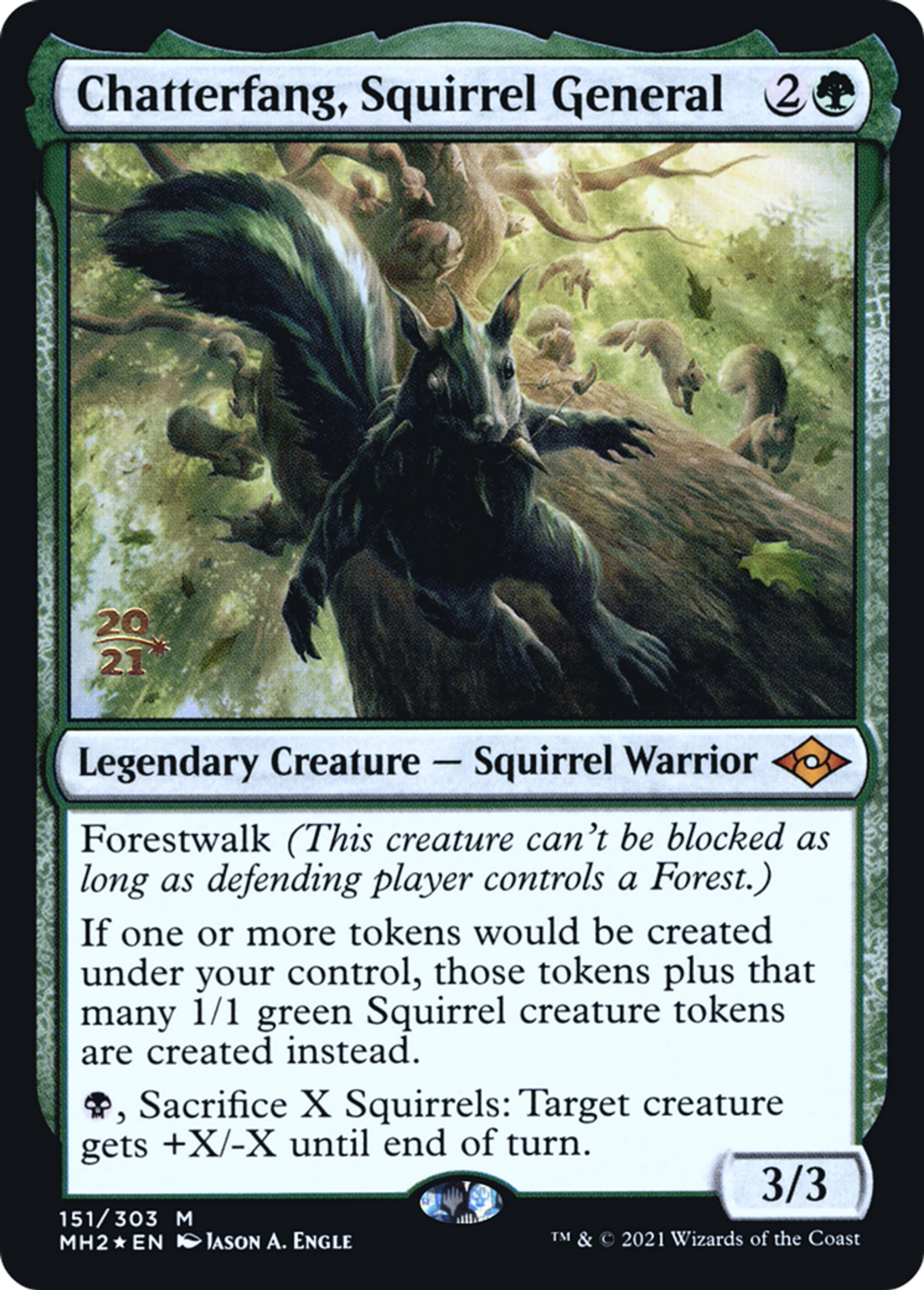 Grande-Dent, général écureuil — Modern Horizons 2 Promos — Magic: The Gathering