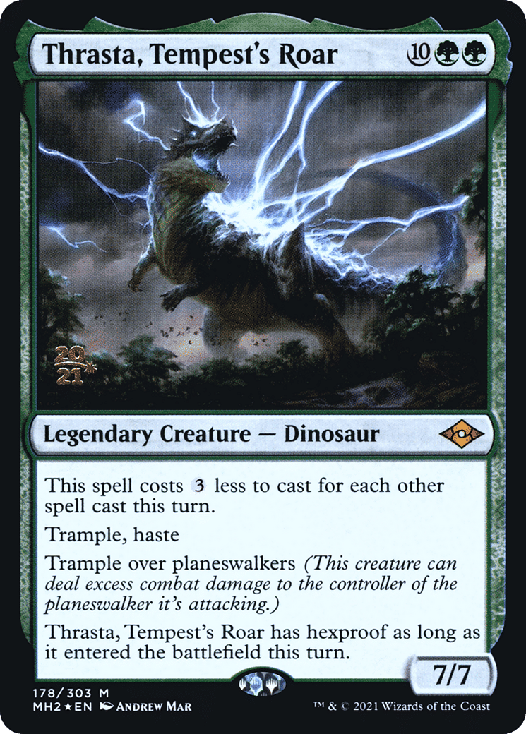 Thrasta, rugissement de la tempête — Modern Horizons 2 Promos — Magic: The Gathering