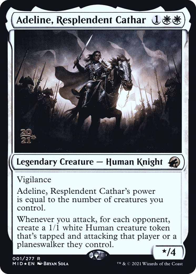 Adeline, Resplendent Cathar — Innistrad: Midnight Hunt Promos — Magic: The Gathering
