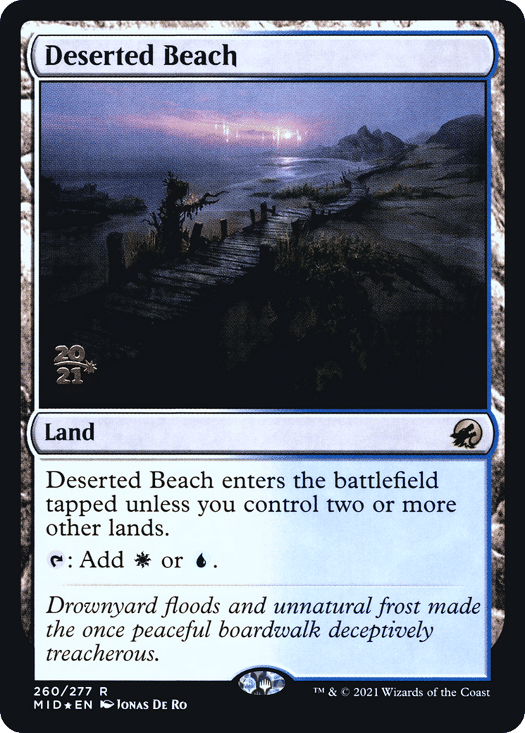 Plage désertée — Innistrad: Midnight Hunt Promos — Magic: The Gathering