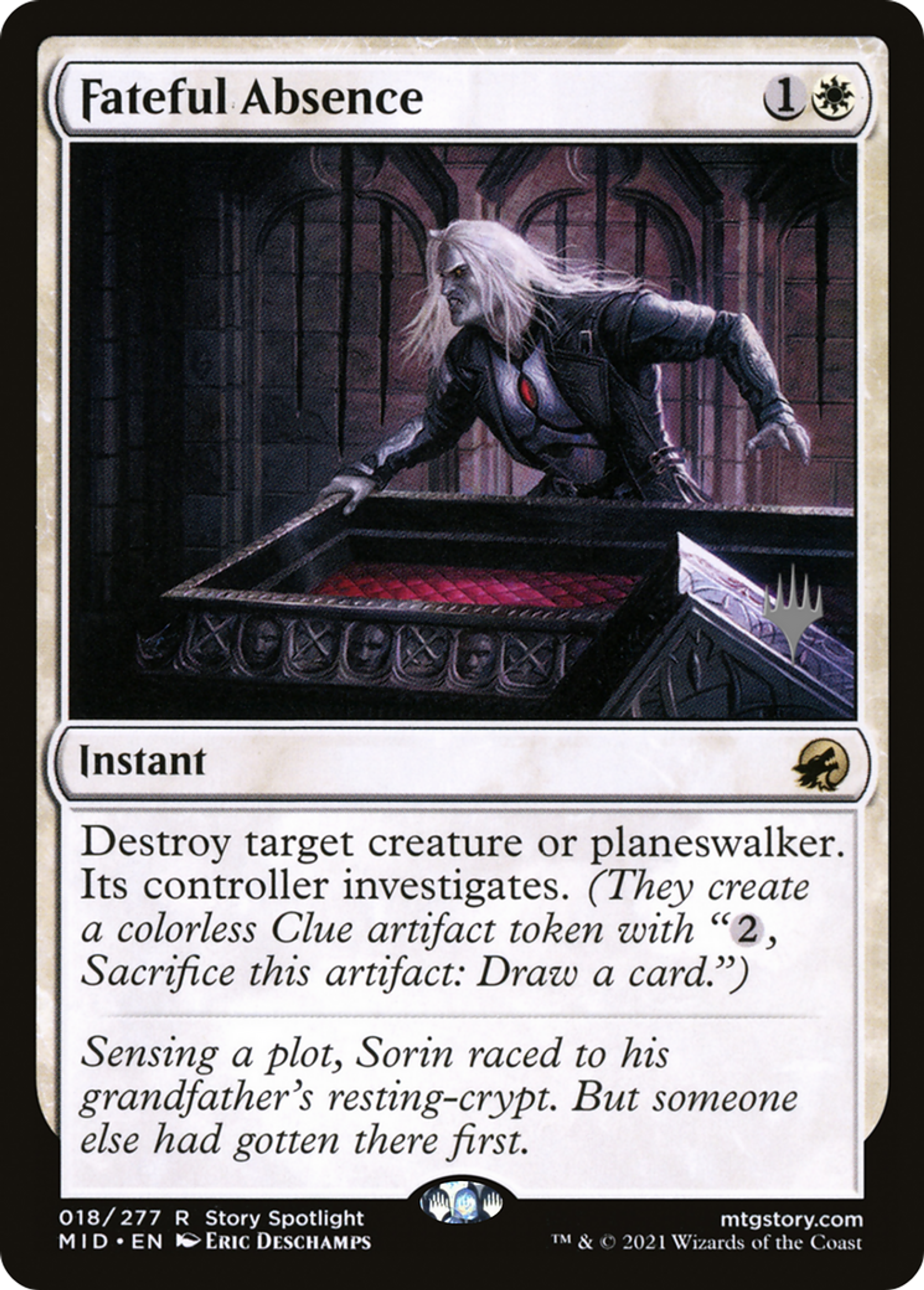 Absence fatidique — Innistrad: Midnight Hunt Promos — Magic: The Gathering