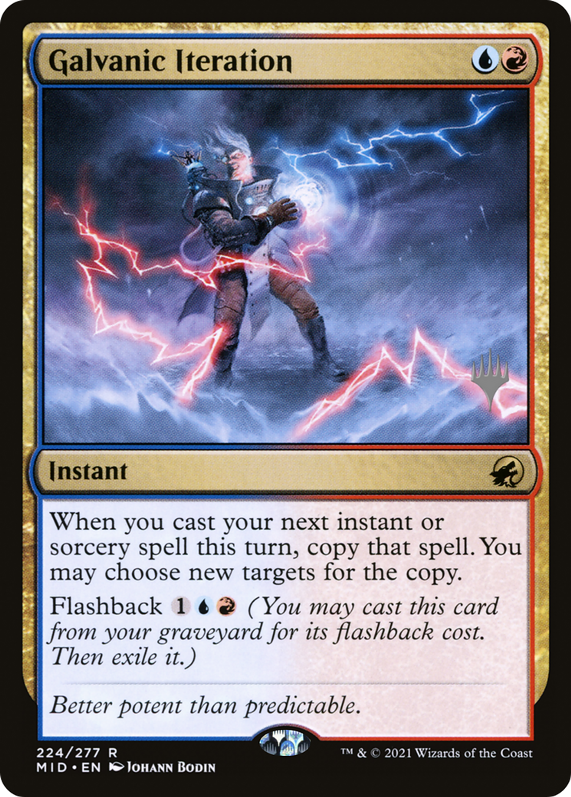 Galvanic Iteration — Innistrad: Midnight Hunt Promos — Magic: The Gathering