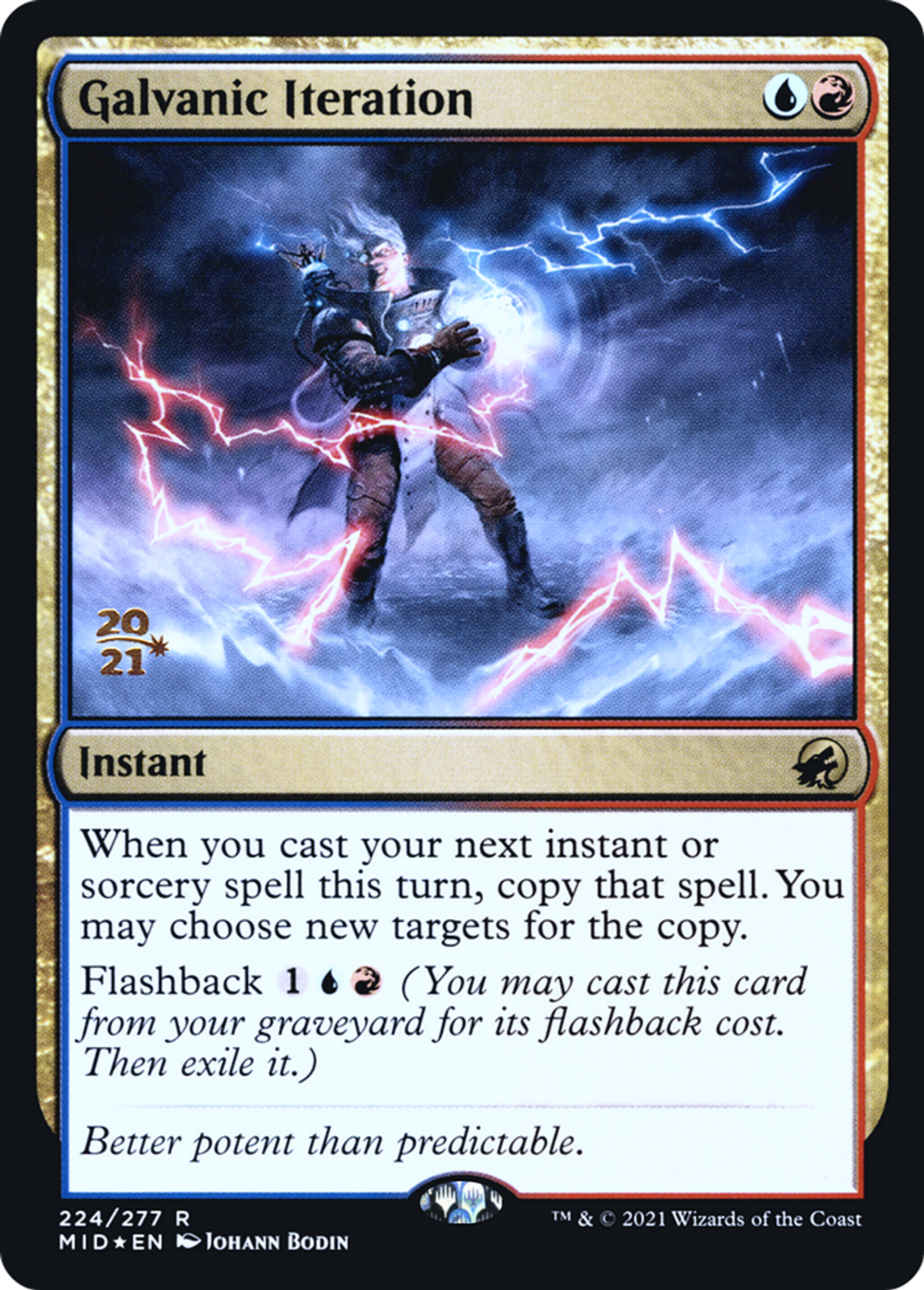 Galvanic Iteration — Innistrad: Midnight Hunt Promos — Magic: The Gathering