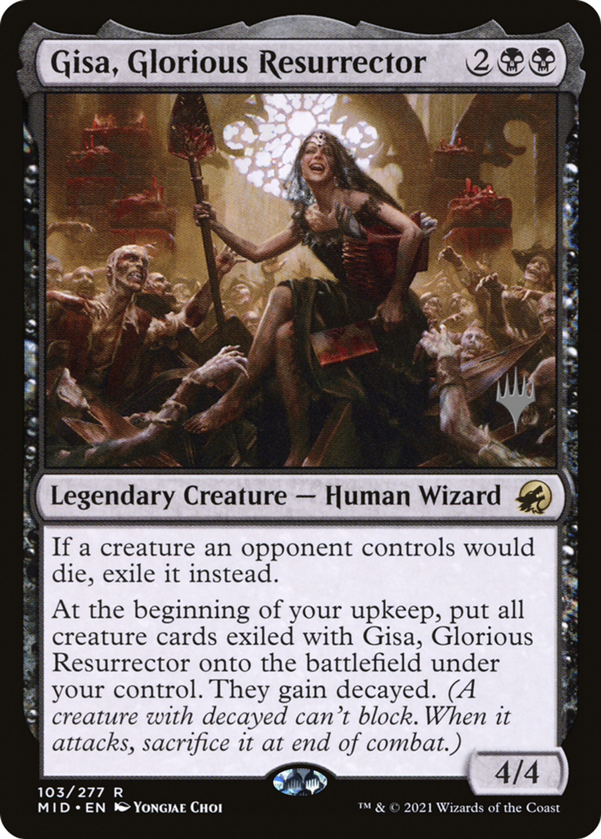 Gisa, Glorious Resurrector — Innistrad: Midnight Hunt Promos — Magic: The Gathering
