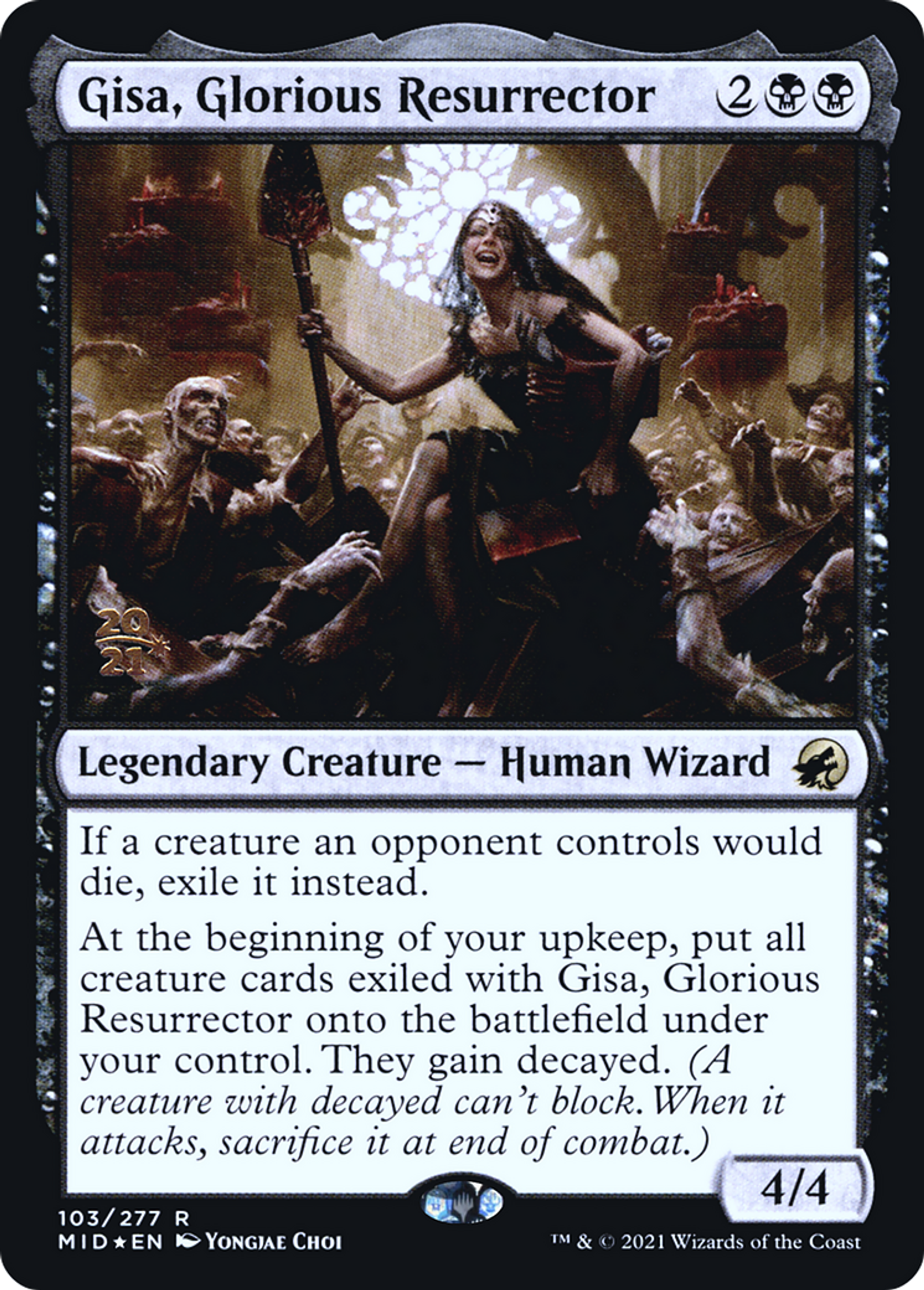 Gisa, Glorious Resurrector — Innistrad: Midnight Hunt Promos — Magic: The Gathering