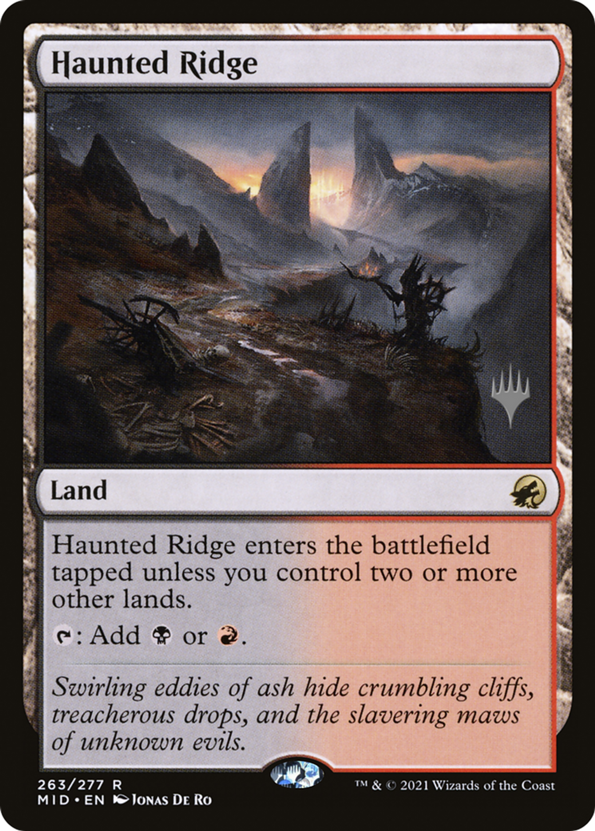 Haunted Ridge — Innistrad: Midnight Hunt Promos — Magic: The Gathering