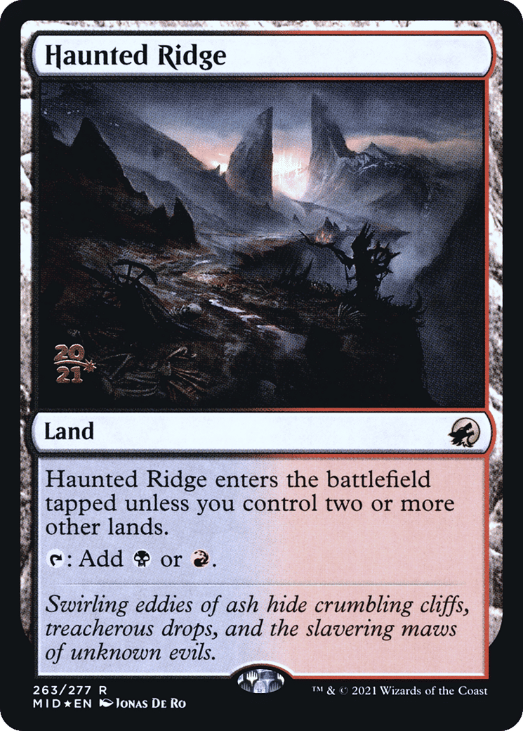 Haunted Ridge — Innistrad: Midnight Hunt Promos — Magic: The Gathering