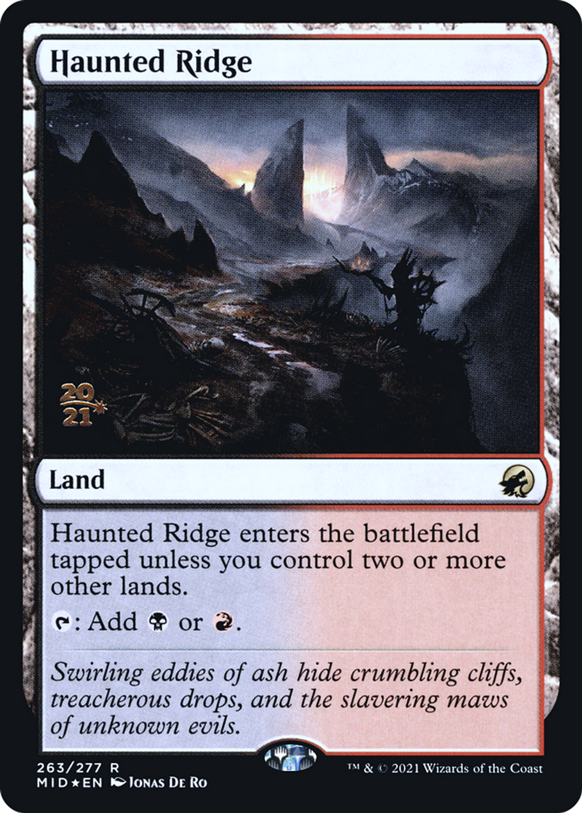 Haunted Ridge — Innistrad: Midnight Hunt Promos — Magic: The Gathering