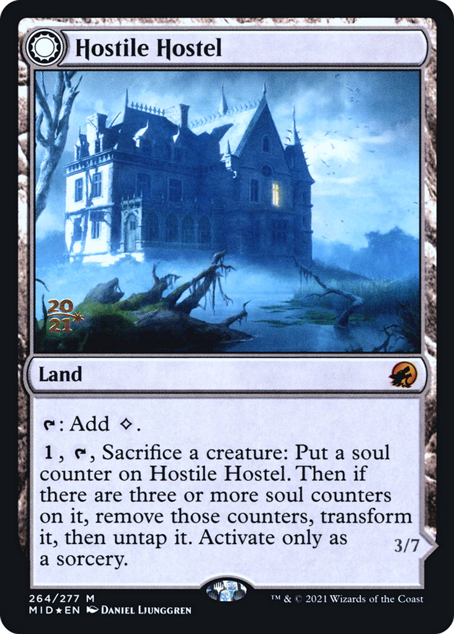 Hostile Hostel // Creeping Inn — Innistrad: Midnight Hunt Promos — Magic: The Gathering