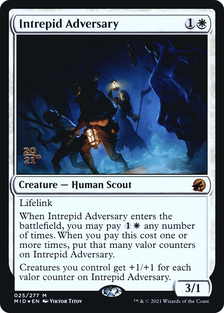 Intrepid Adversary — Innistrad: Midnight Hunt Promos — Magic: The Gathering