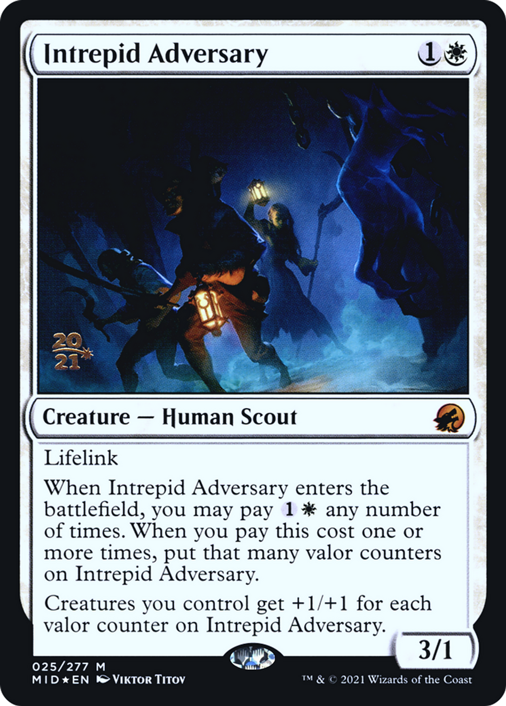Intrepid Adversary — Innistrad: Midnight Hunt Promos — Magic: The Gathering
