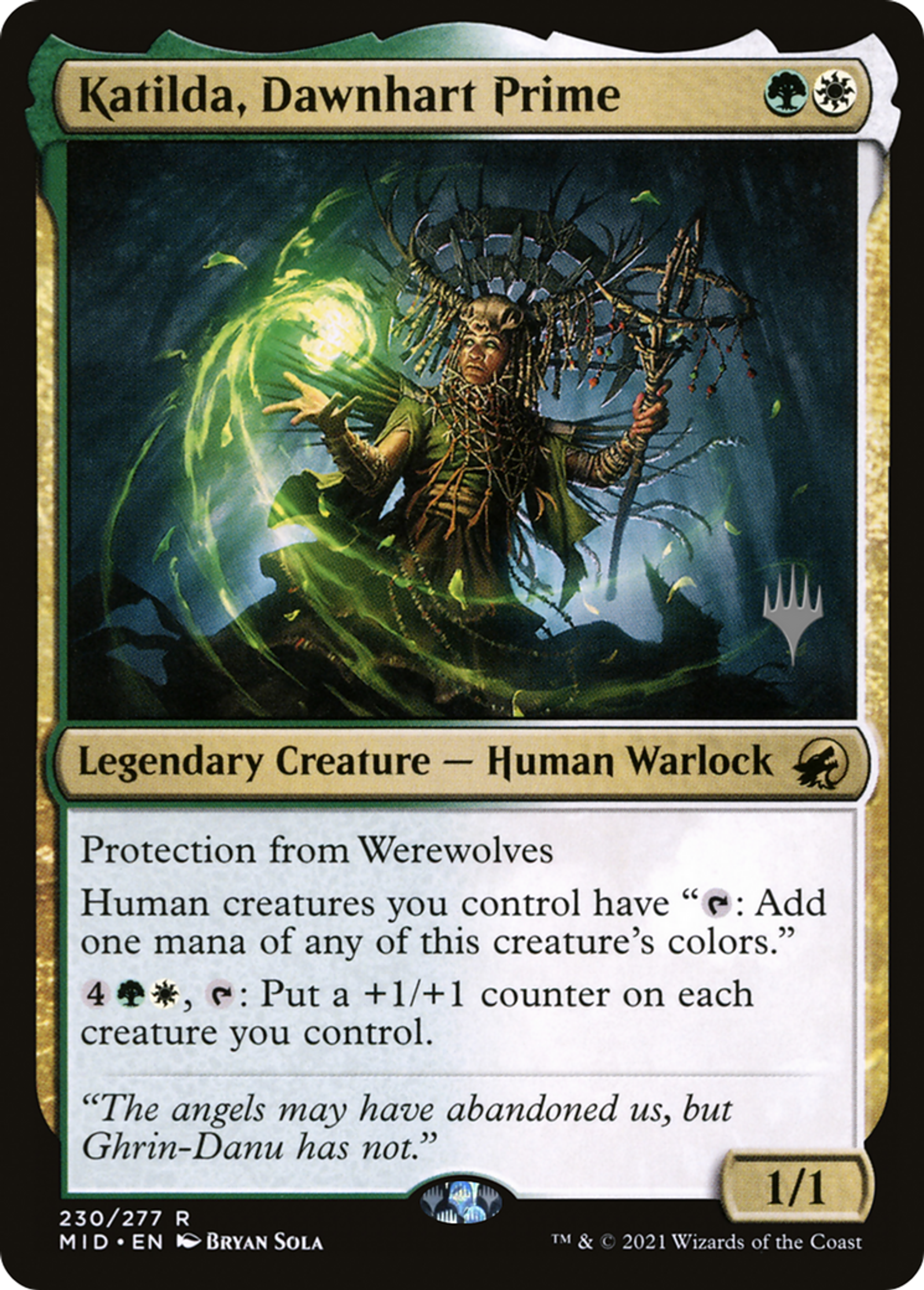 Katilda, Dawnhart Prime — Innistrad: Midnight Hunt Promos — Magic: The Gathering