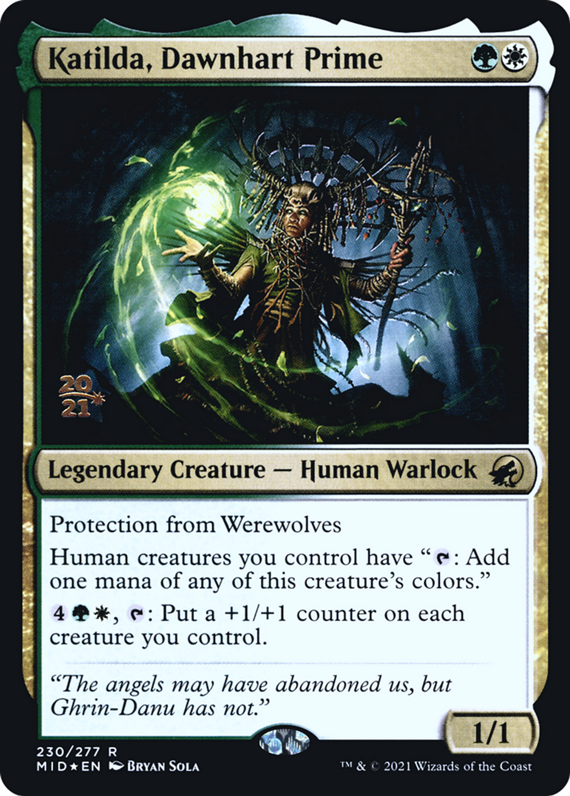 Katilda, Dawnhart Prime — Innistrad: Midnight Hunt Promos — Magic: The Gathering