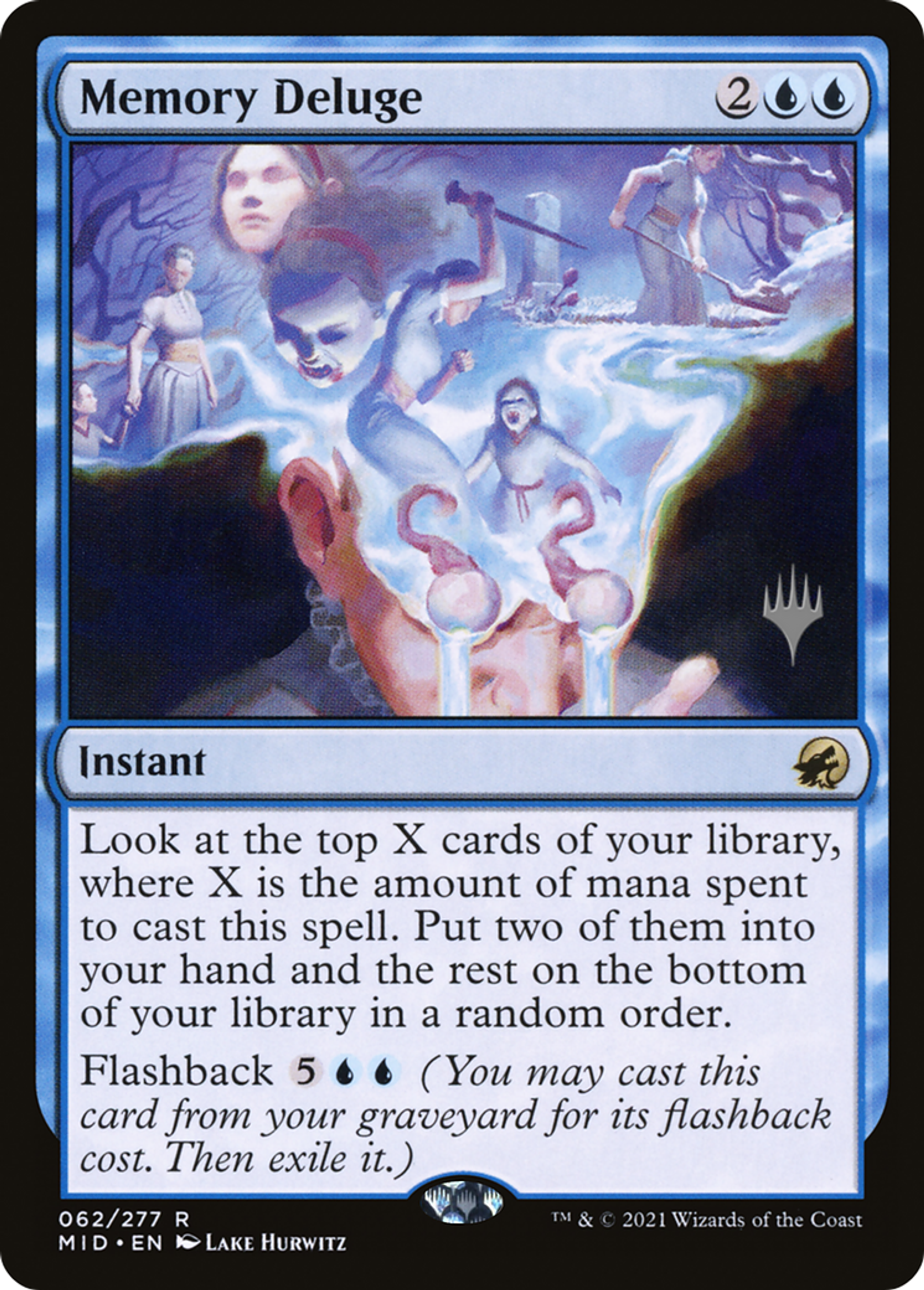 Memory Deluge — Innistrad: Midnight Hunt Promos — Magic: The Gathering