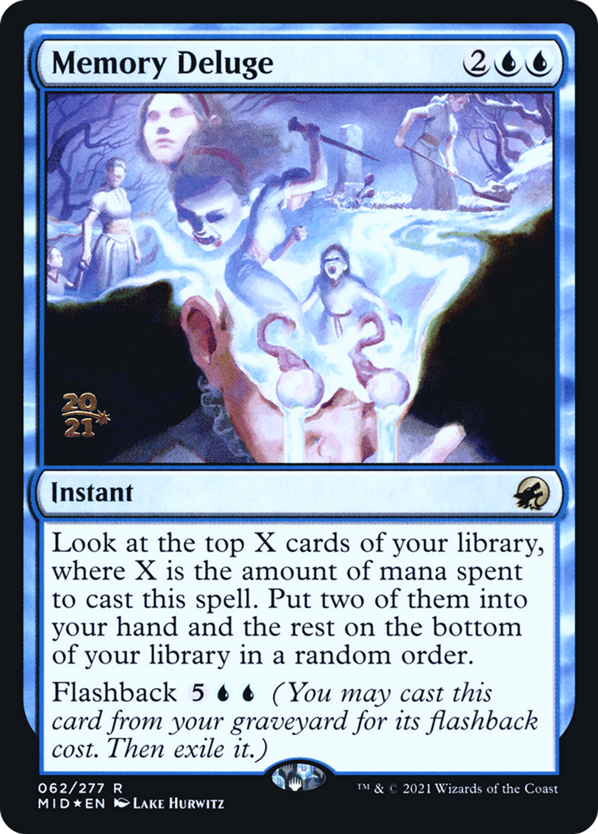 Memory Deluge — Innistrad: Midnight Hunt Promos — Magic: The Gathering
