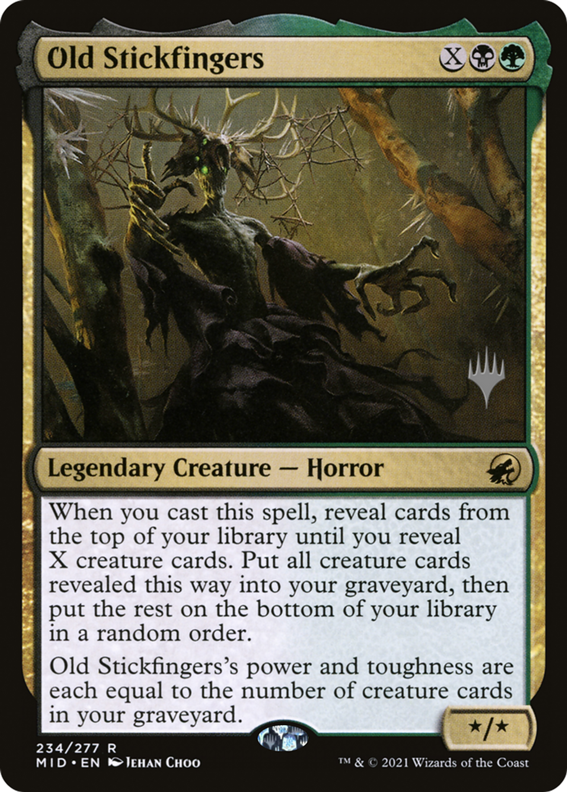 Old Stickfingers — Innistrad: Midnight Hunt Promos — Magic: The Gathering