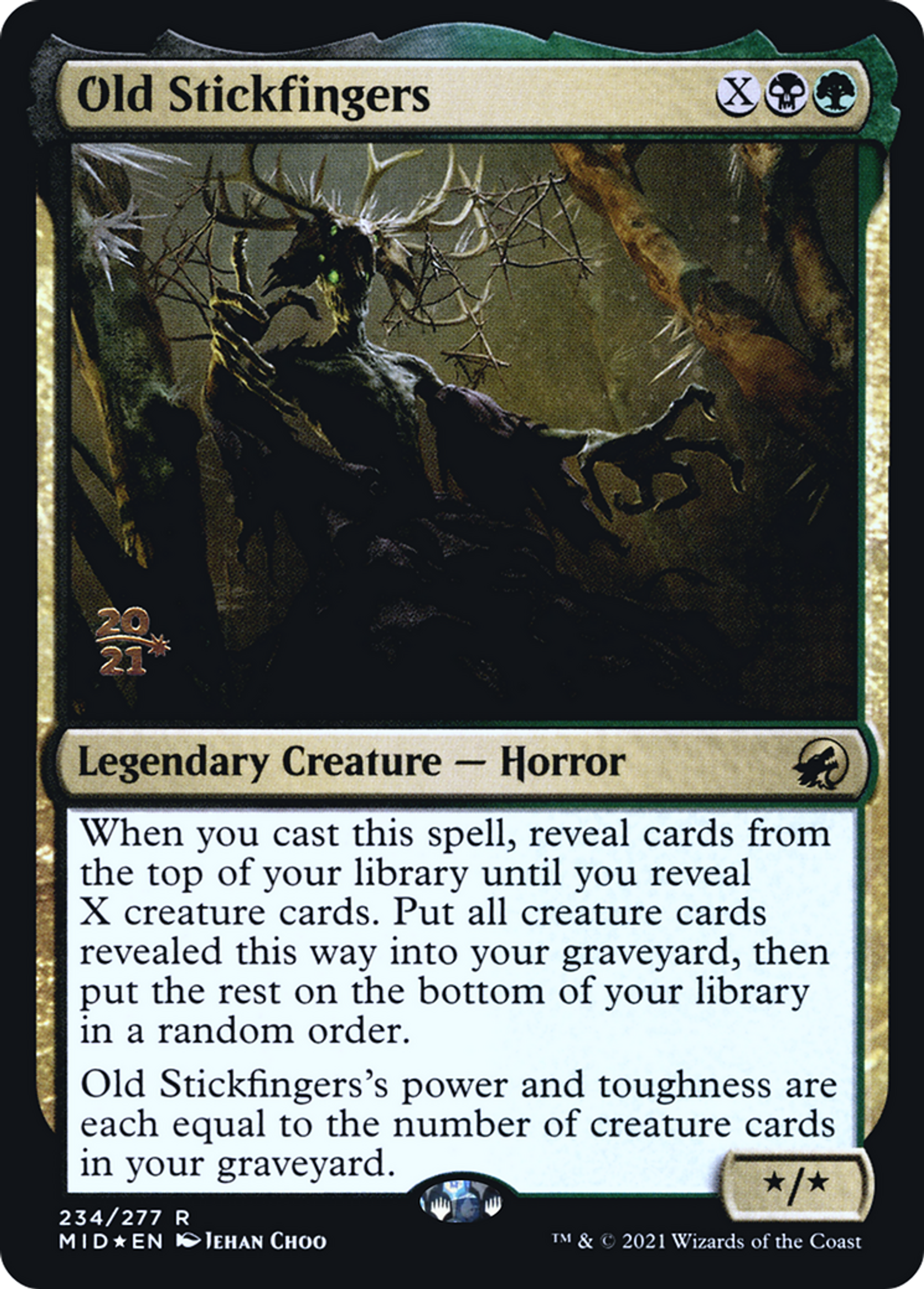 Old Stickfingers — Innistrad: Midnight Hunt Promos — Magic: The Gathering
